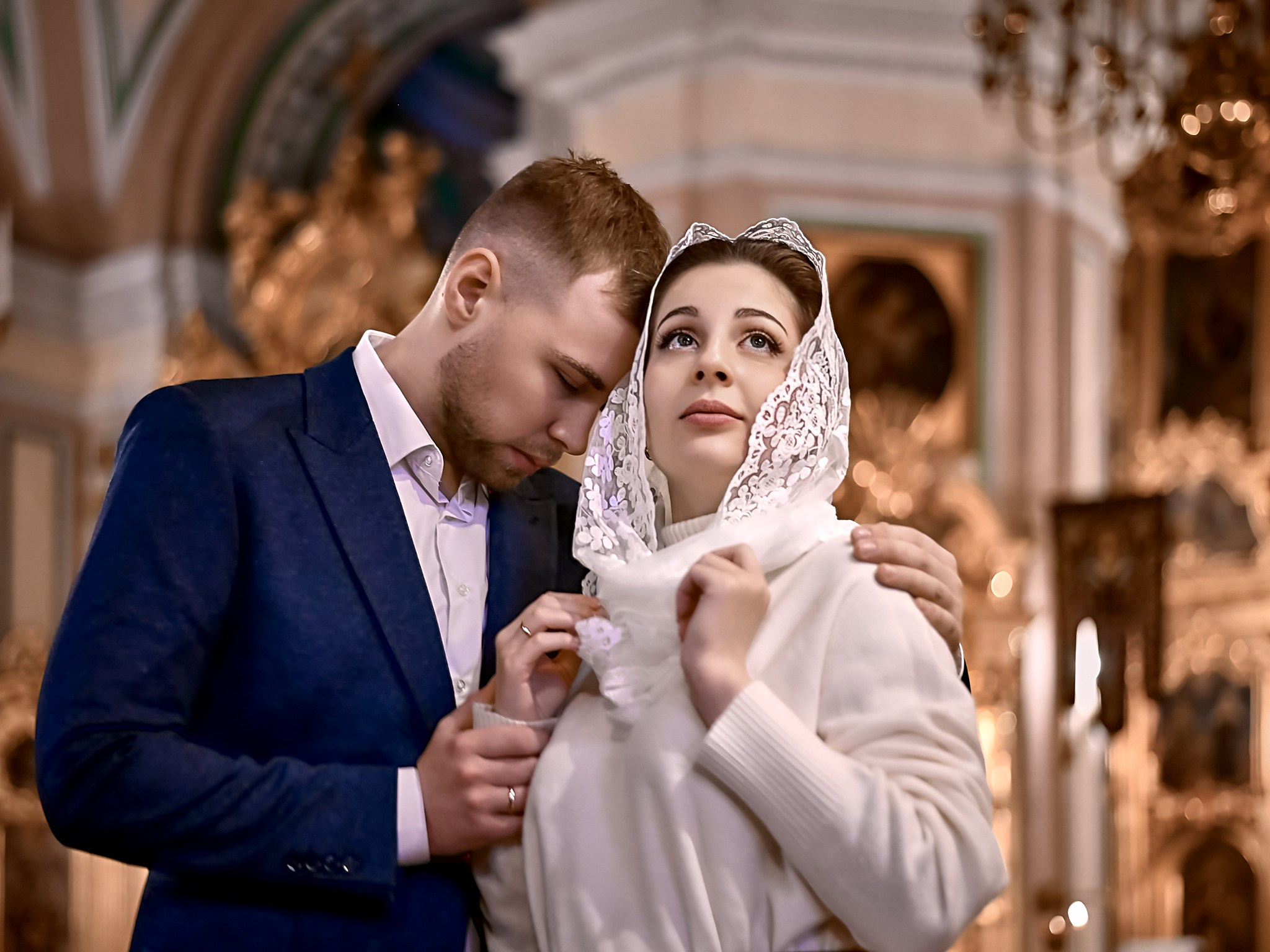 Венчание Артёма и Екатерины | Владимирский собор. Свадебный фотограф в Санкт-Петербурге Славин Денис