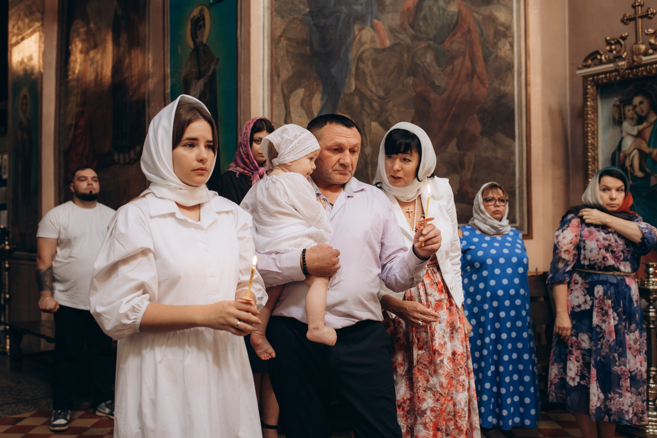 Крещение Христина. Семейный и домашний фотограф в Москве и МО Королева Валерия