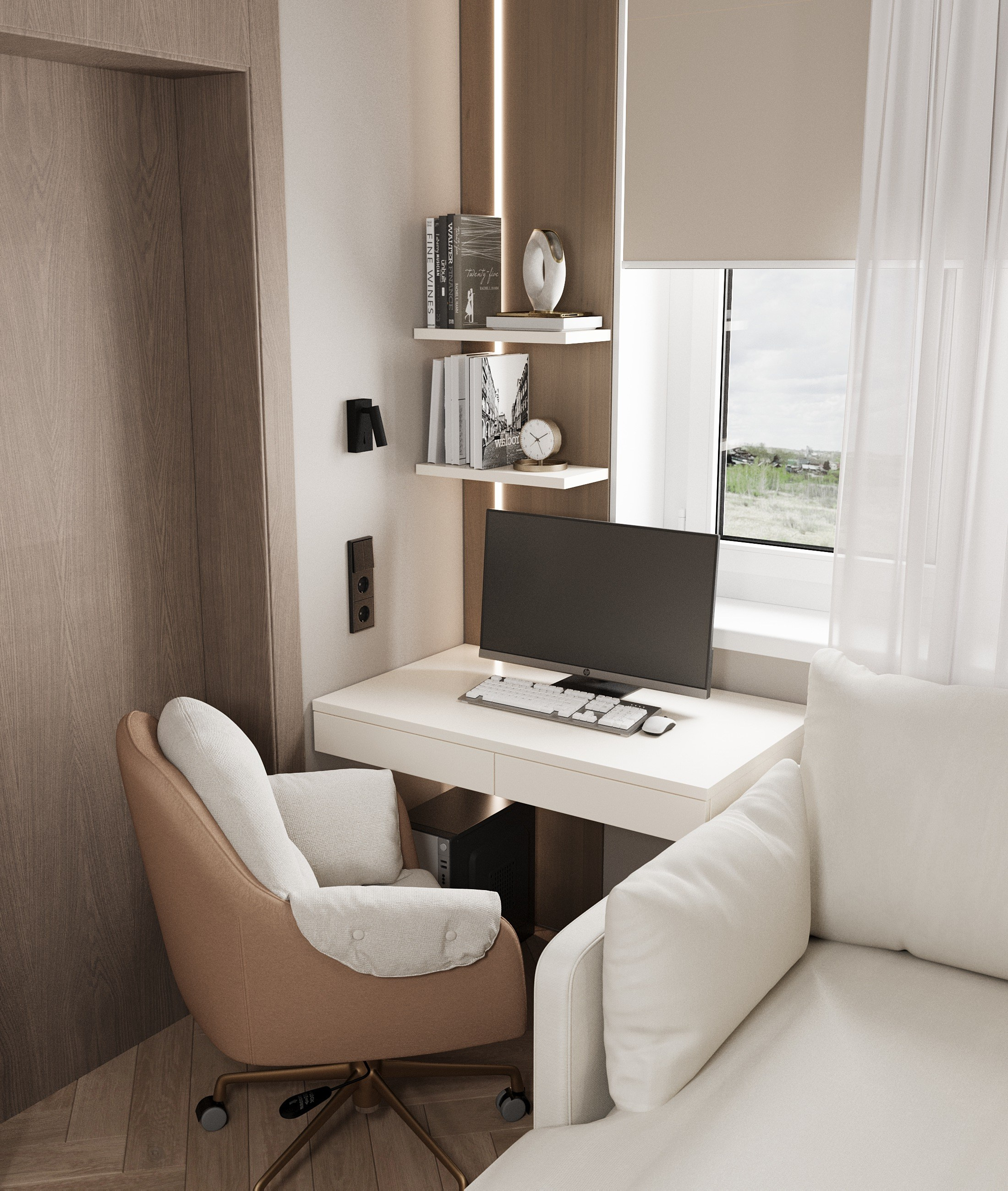 Квартира 55 м² г. Иркутск. ПРОЕКТИРОВАНИЕ ИНТЕРЬЕРОВ И АРХИТЕКТУРНЫХ РЕШЕНИЙ В СТУДИИ SHELOFAST DESIGN