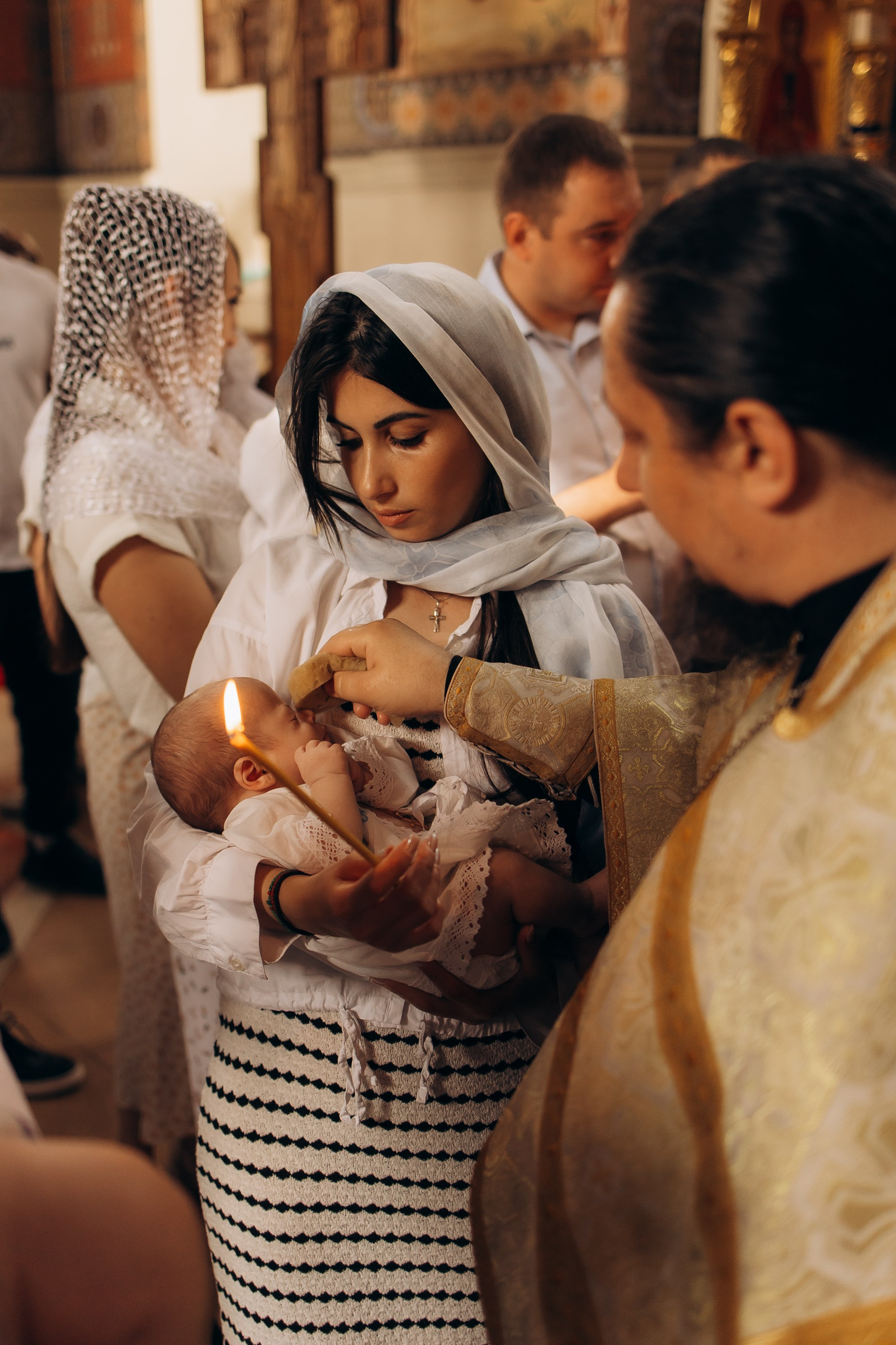 Крещение Николая и Александра. Семейный фотограф в Краснодаре Храмова Анна