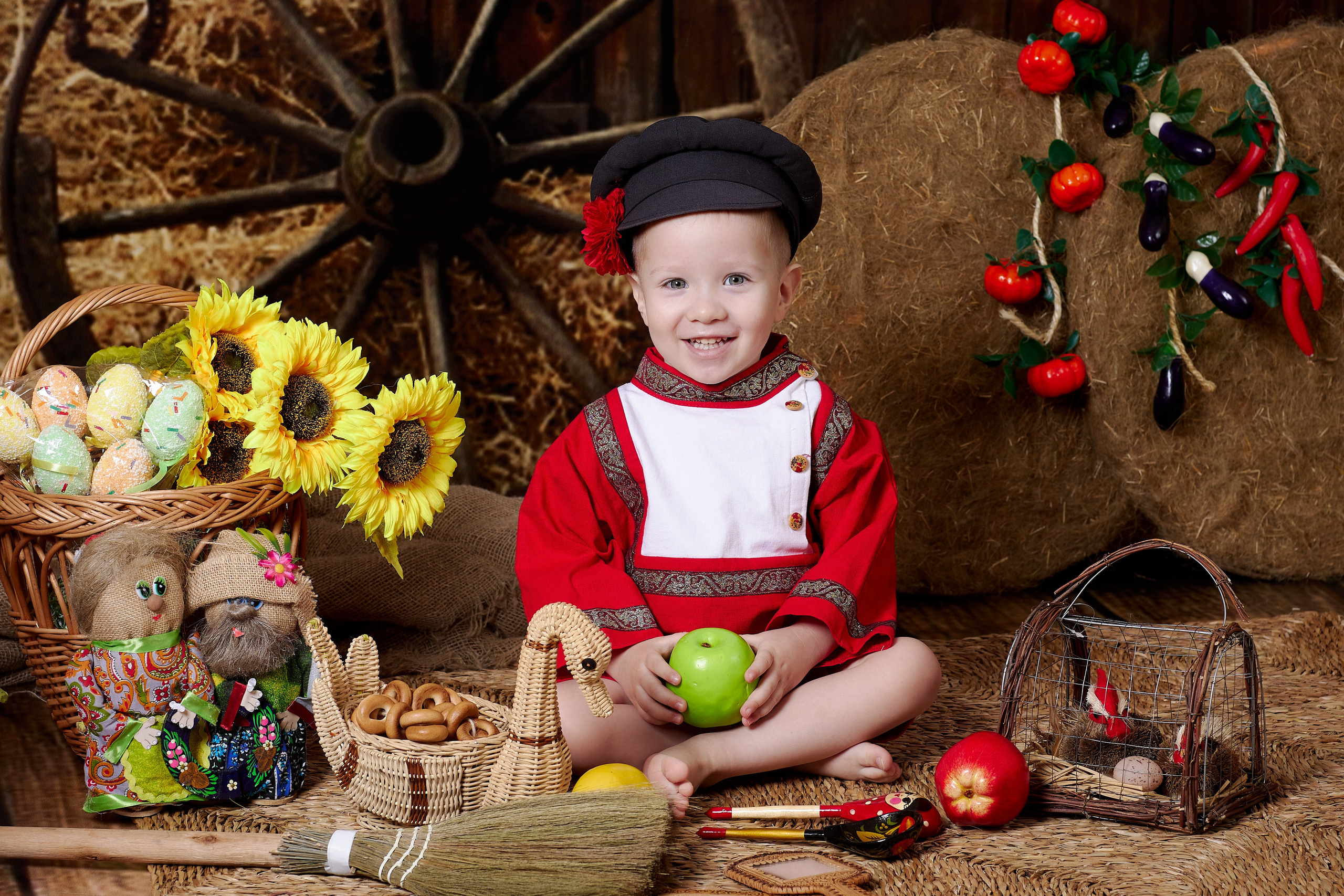 Сено. Детская выездная фотостудия