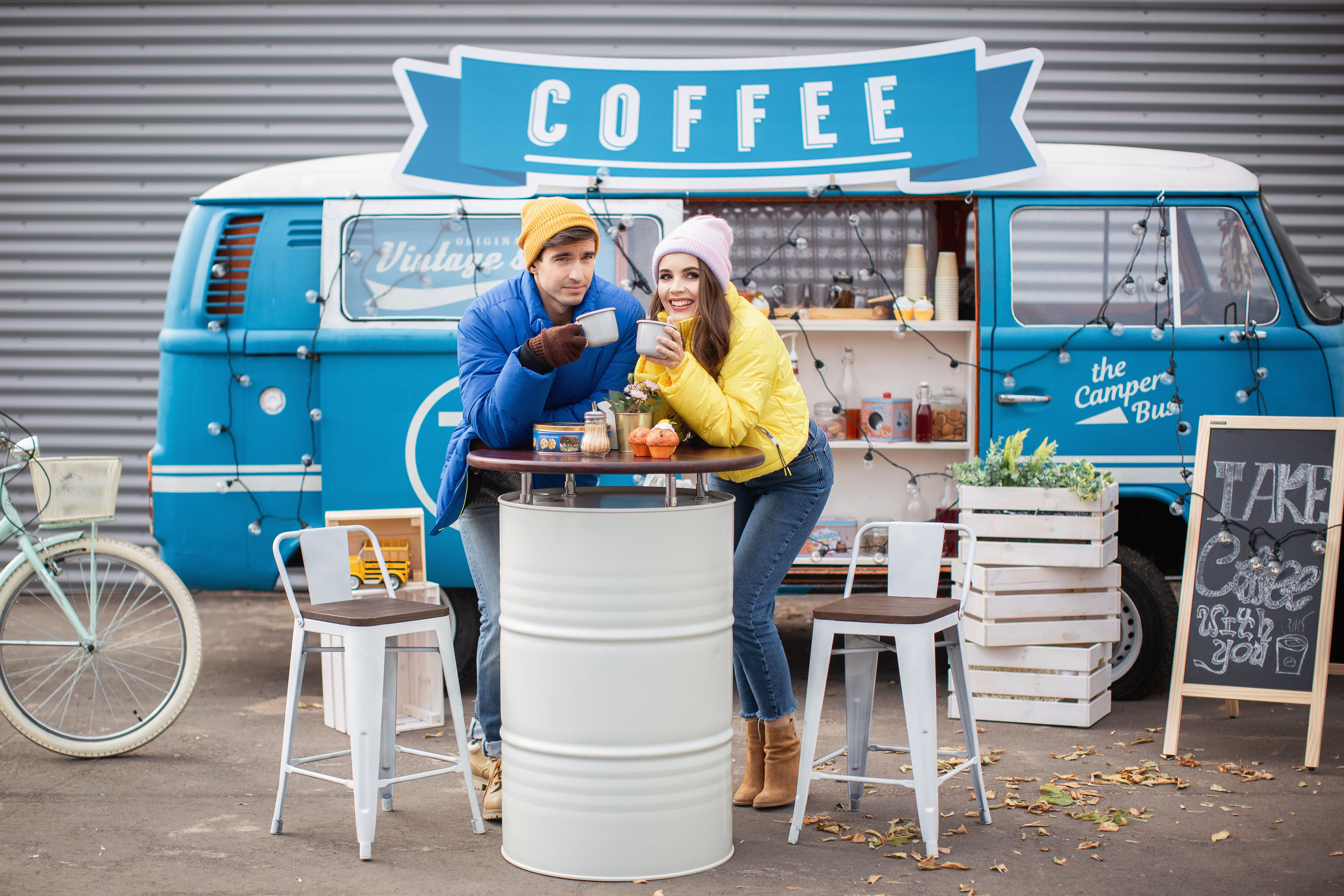 Love Story у фургончика. Женский и семейный фотограф в Москве Анна Боярченкова
