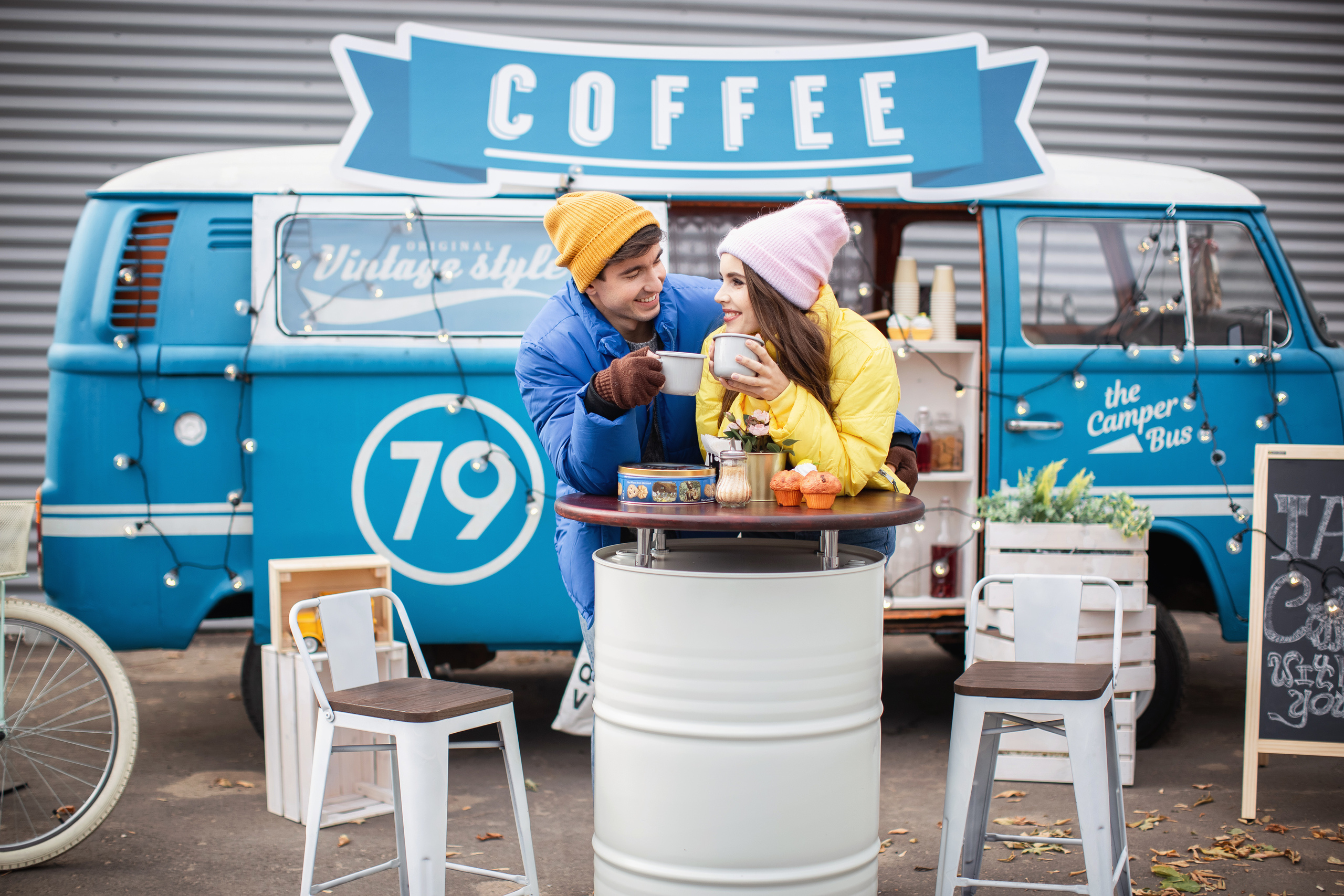 Love Story у фургончика. Женский и семейный фотограф в Москве Анна Боярченкова