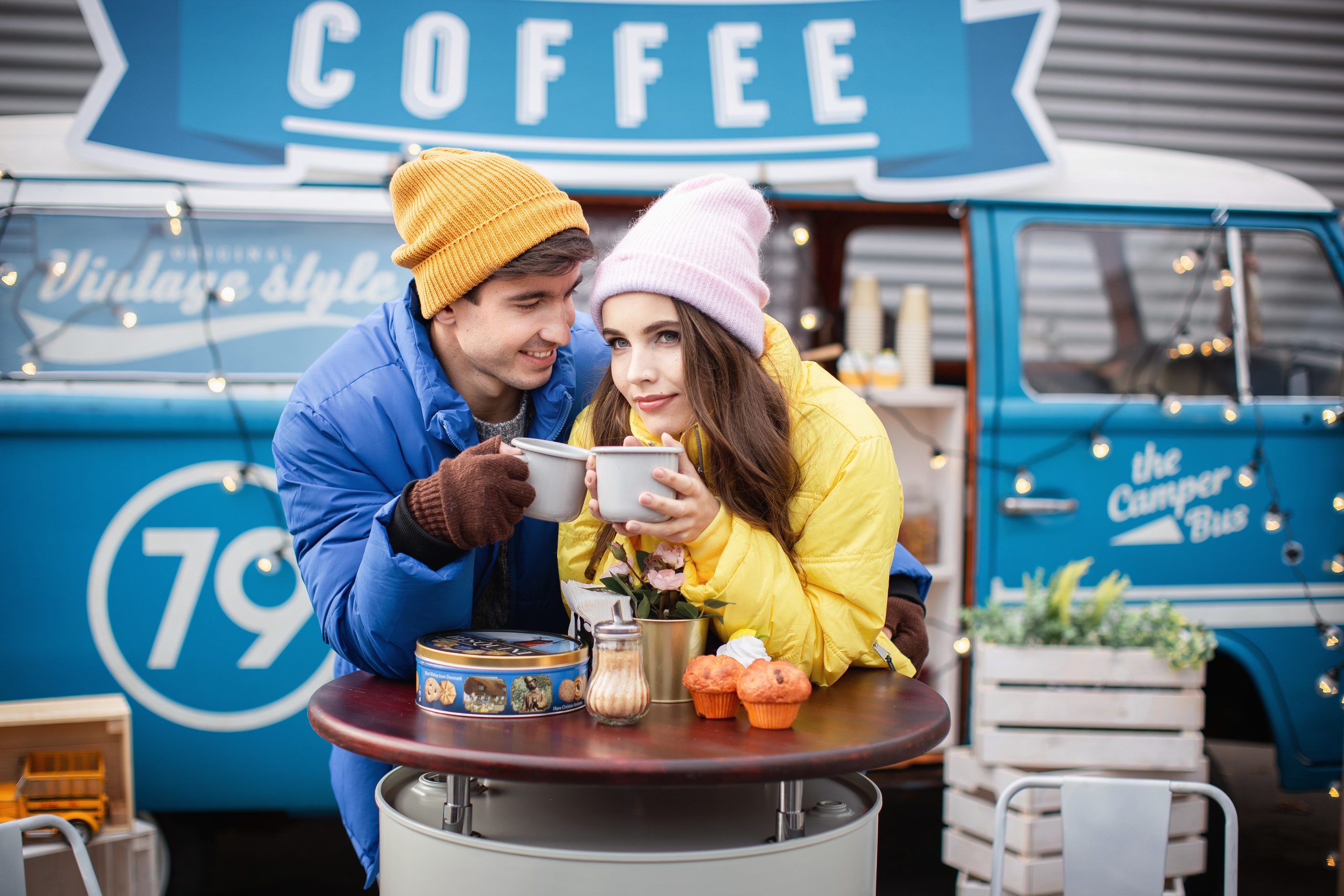 Love Story у фургончика. Женский и семейный фотограф в Москве Анна Боярченкова