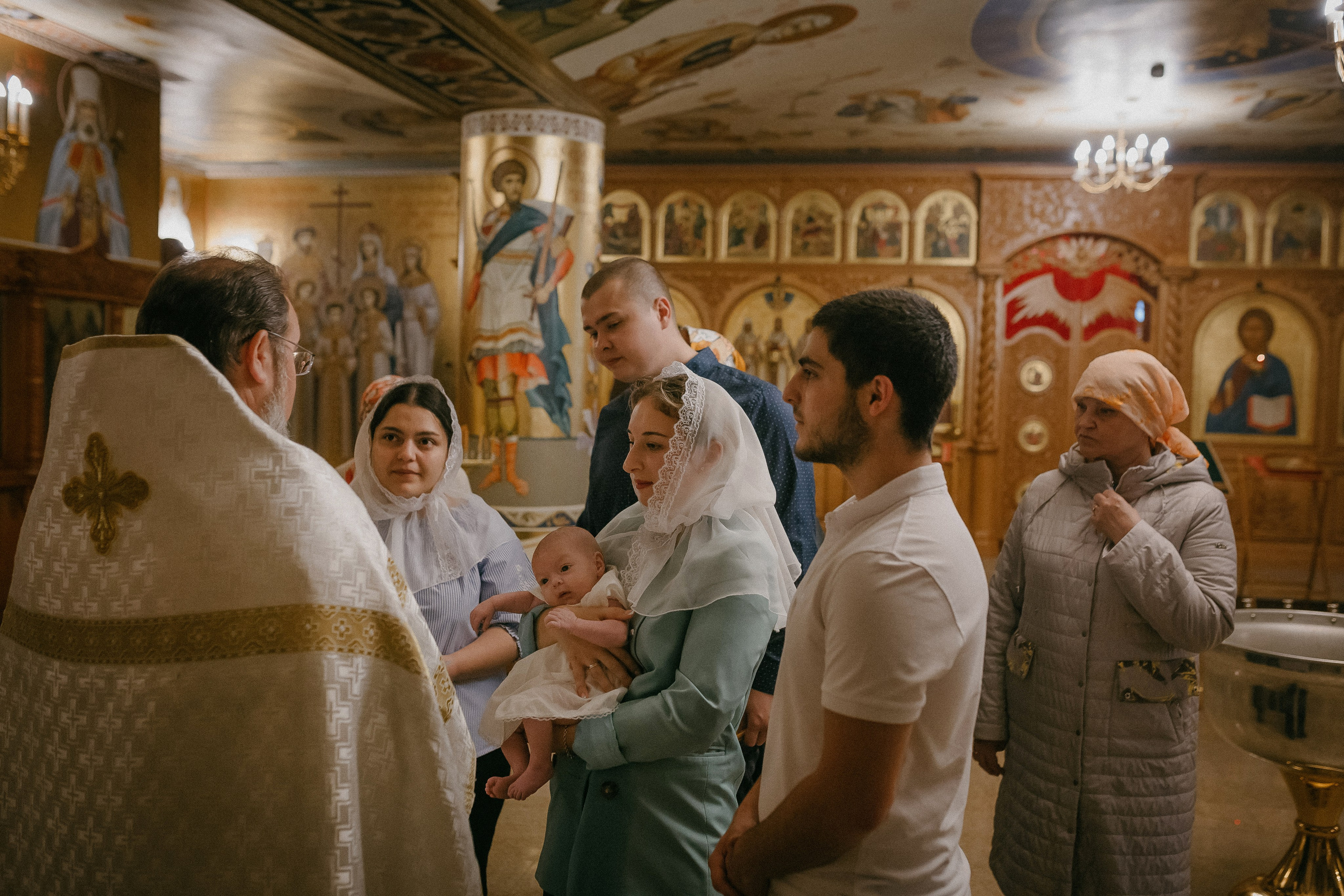 Крещение Софии. Храм Никольский. Семейный фотограф в Сургуте