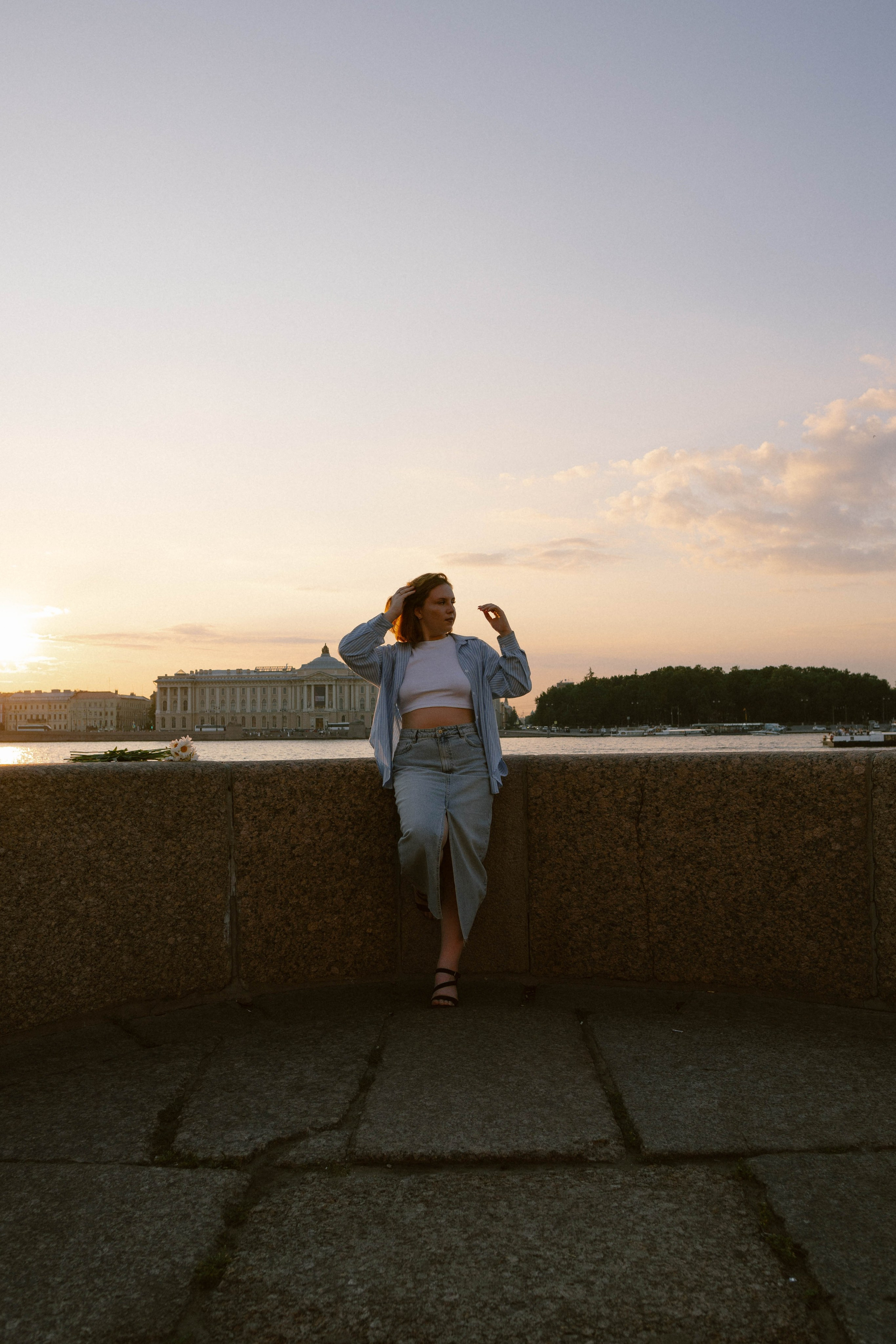 Виктория, ромашки и летний закат. Фотограф в Санкт-Петербурге Головина Анастасия