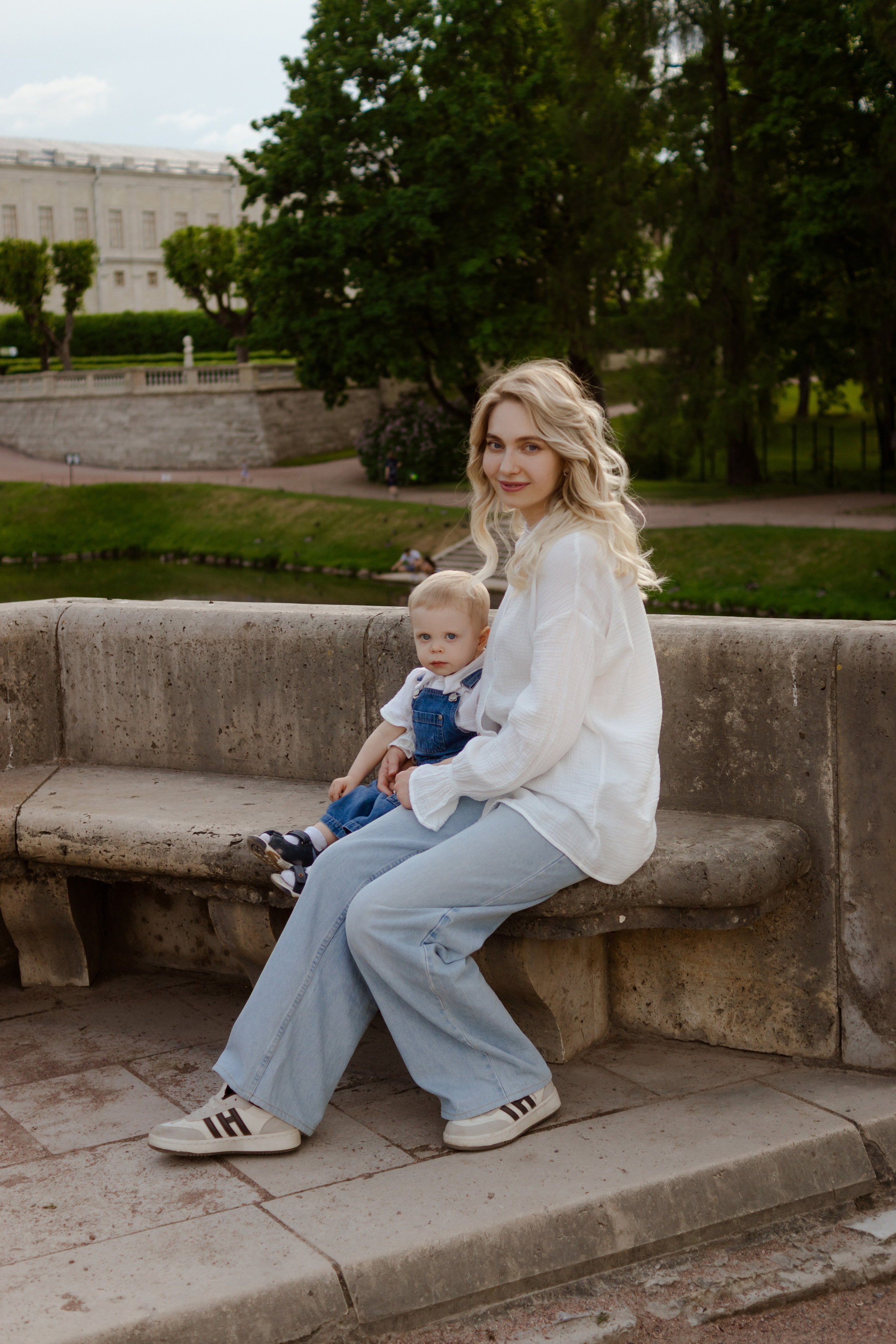 Аня с сыном Сашей