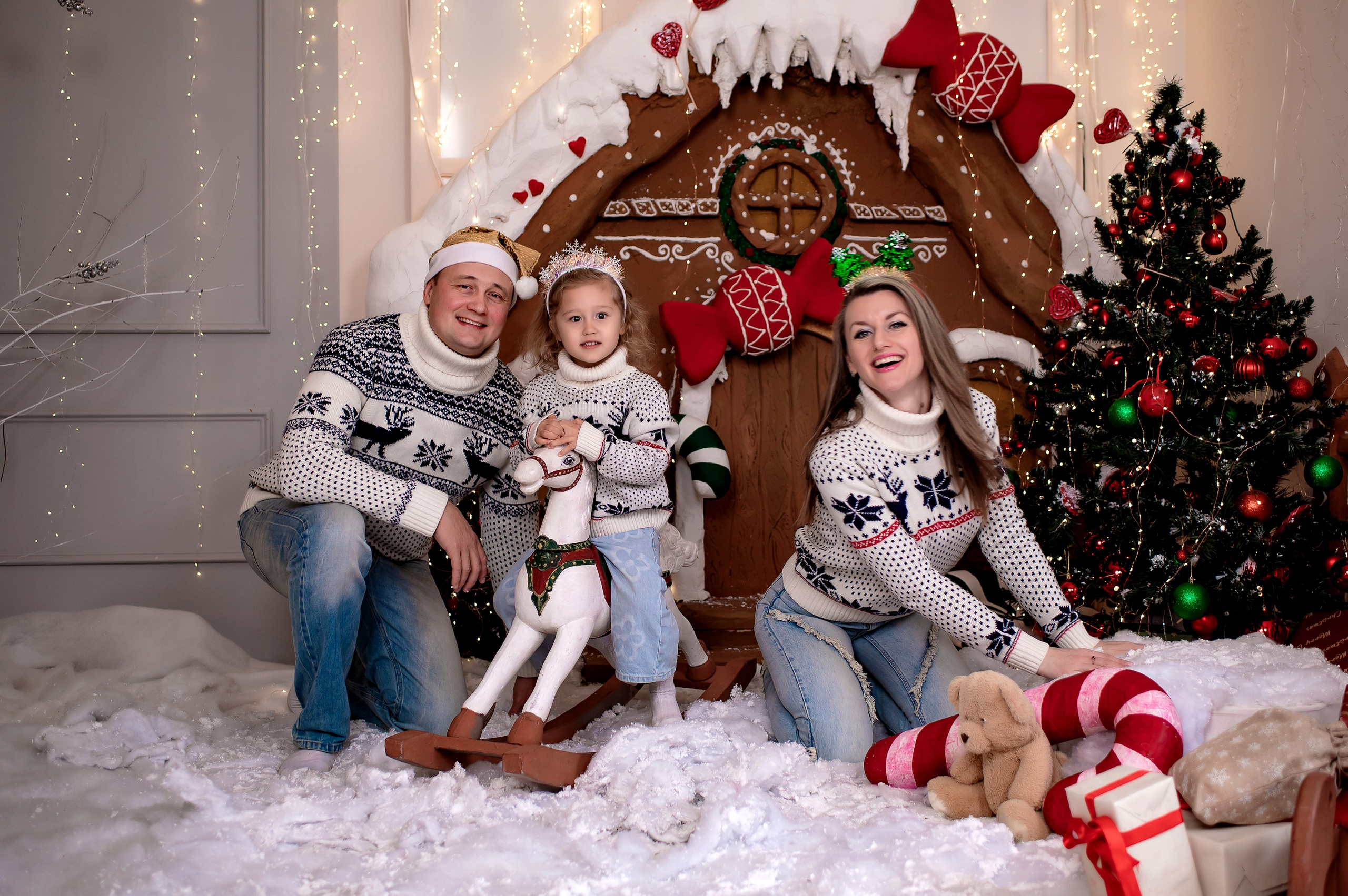 Семейная новогодняя фотосессия в г. Краснодар. Семейный и детский фотограф в Краснодаре Ольга Осинцева