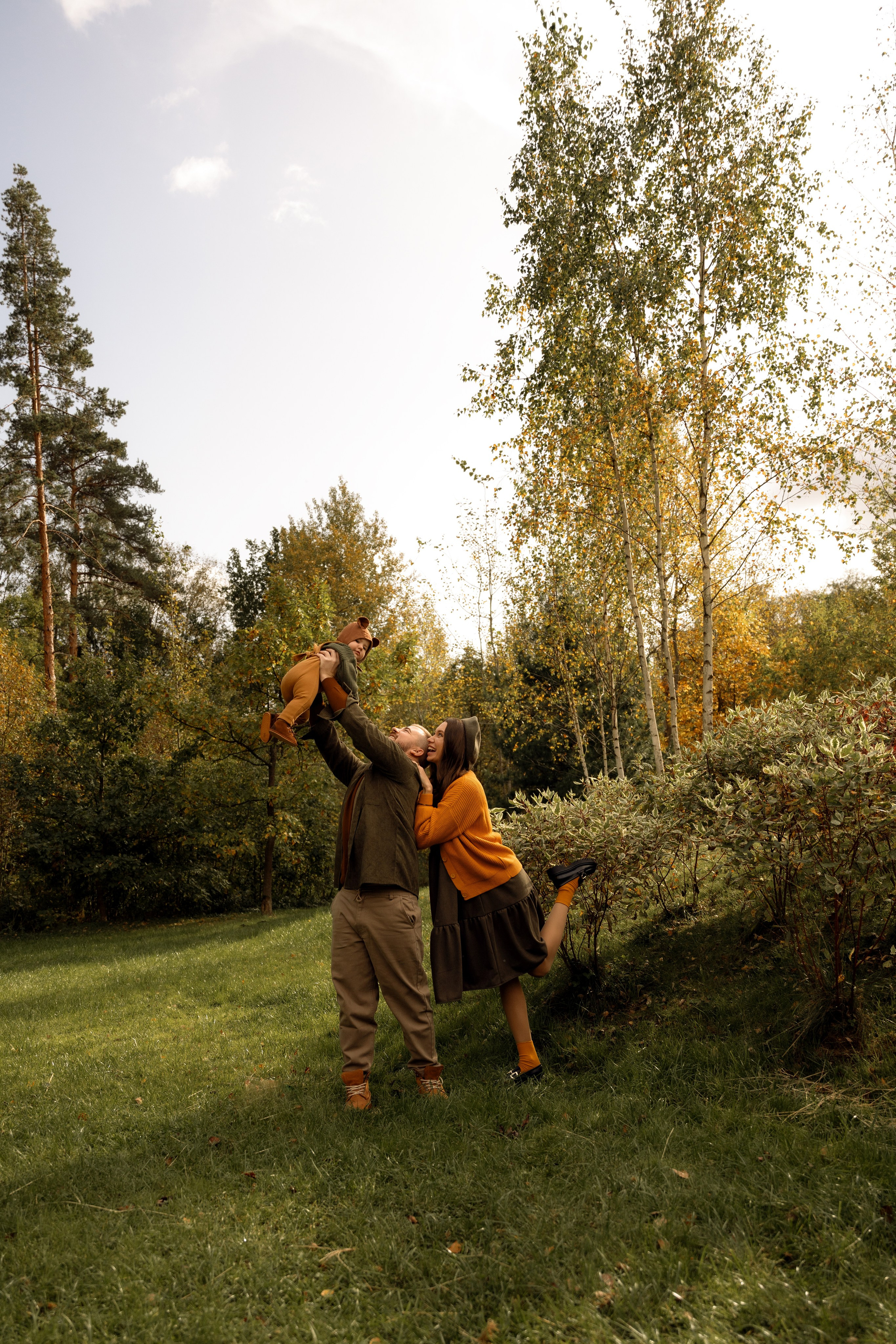 Осень в парке. Семейный фотограф Москва. Фотограф беременности и материнства Москва