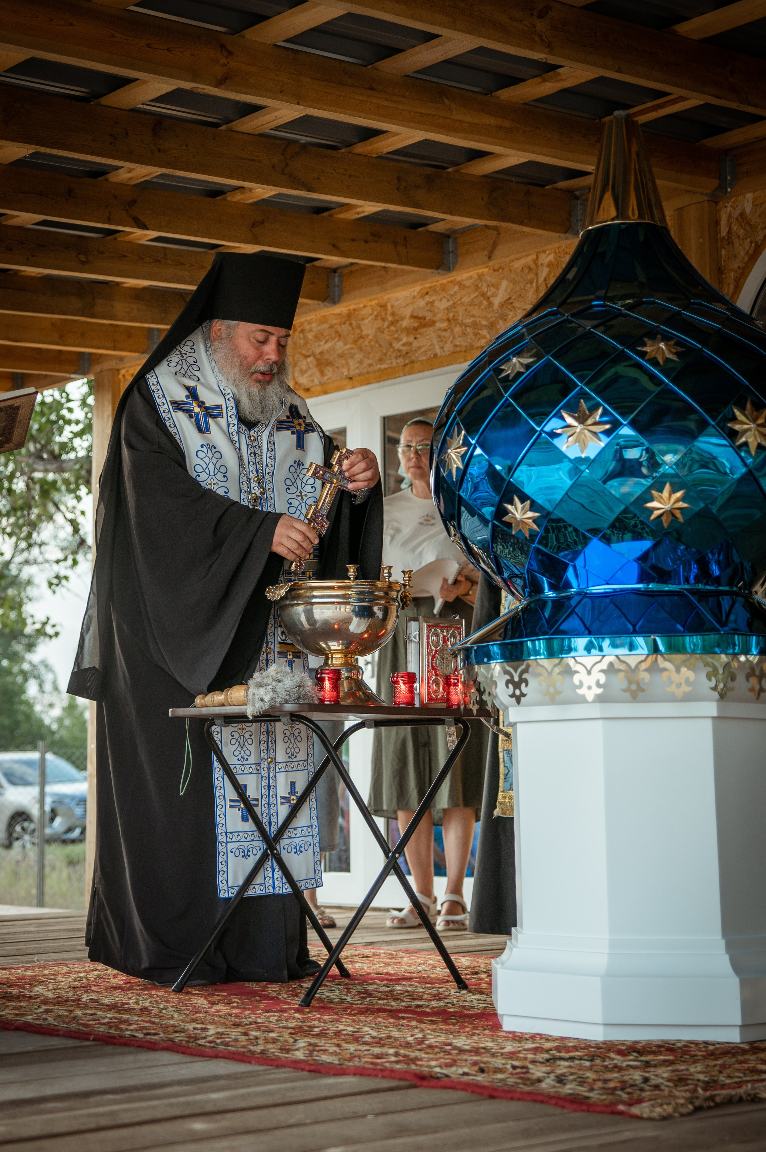 Освещение купола в храме Казанской иконы Божьей Матери х. Закутский. Церковный, семейный и репортажный фотограф Волгоград, Волжский