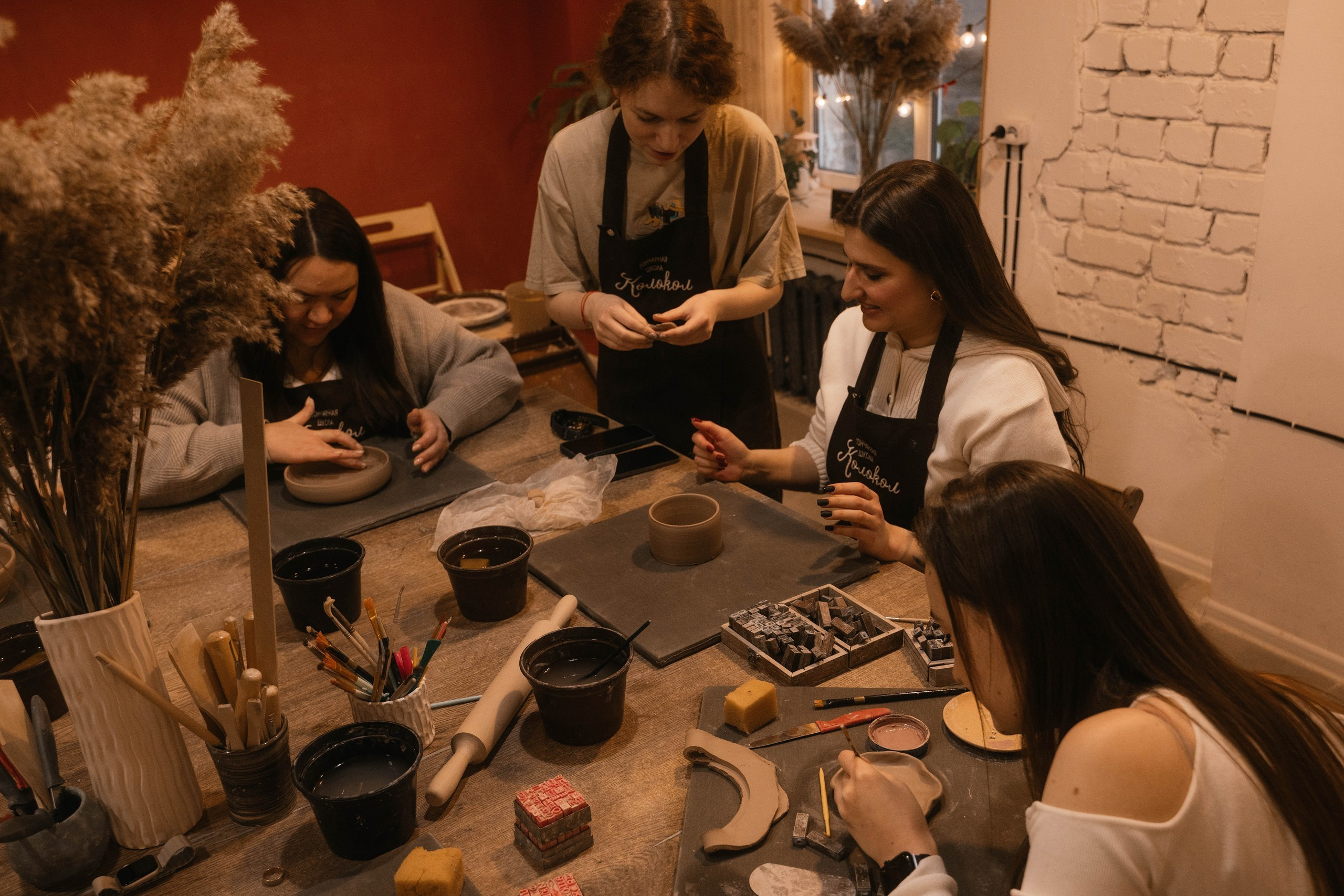 День рождения в гончарной мастерской. Свадебный, семейный фотограф в Рязани Лена Брант