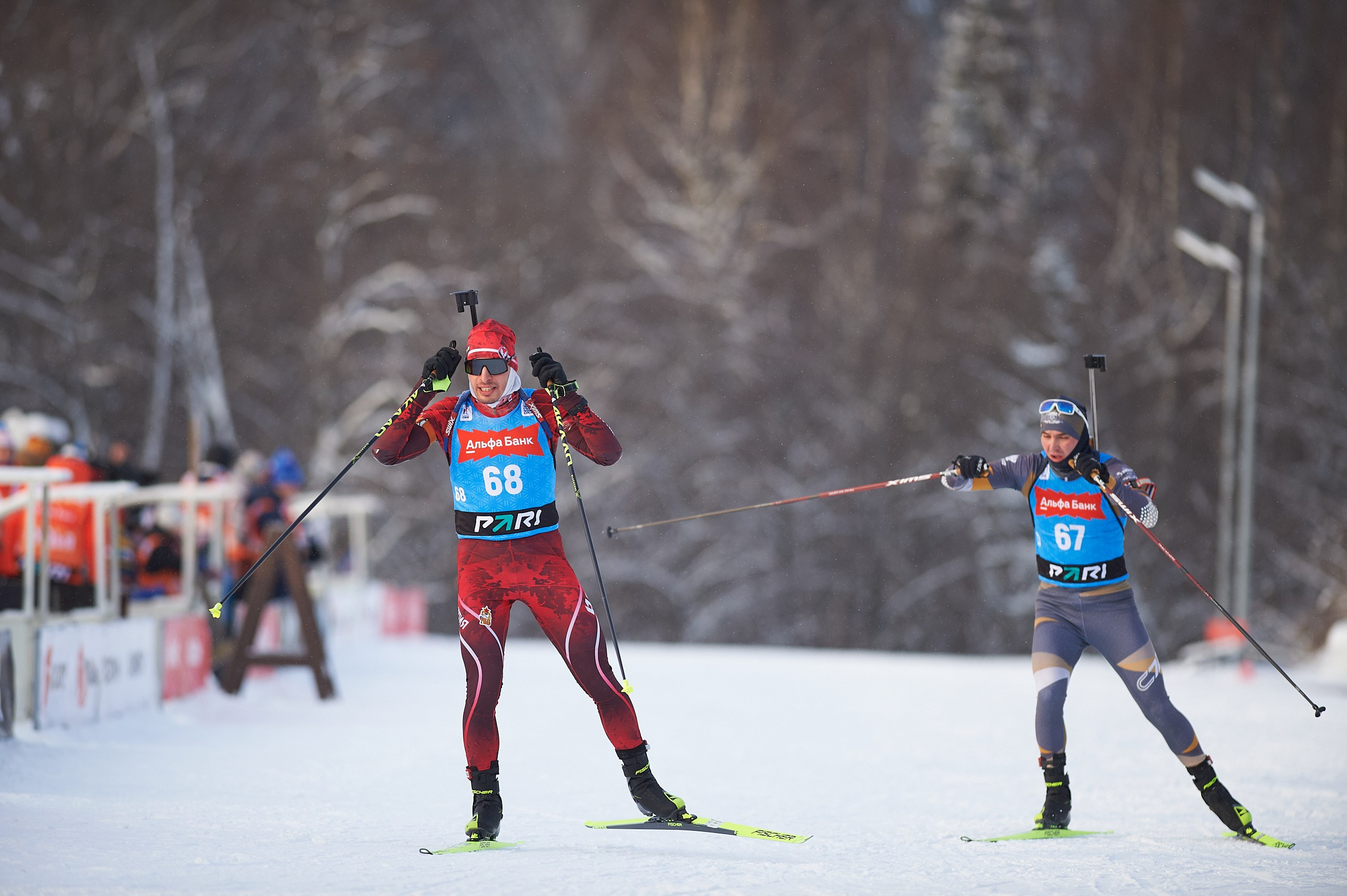 Биатлон. Чемпионат России — 2024/2025, 3-й этап, Ижевск. Спринт. Мужчины. Спортивный репортажный фотограф в Ижевске Сергей Мерзляков
