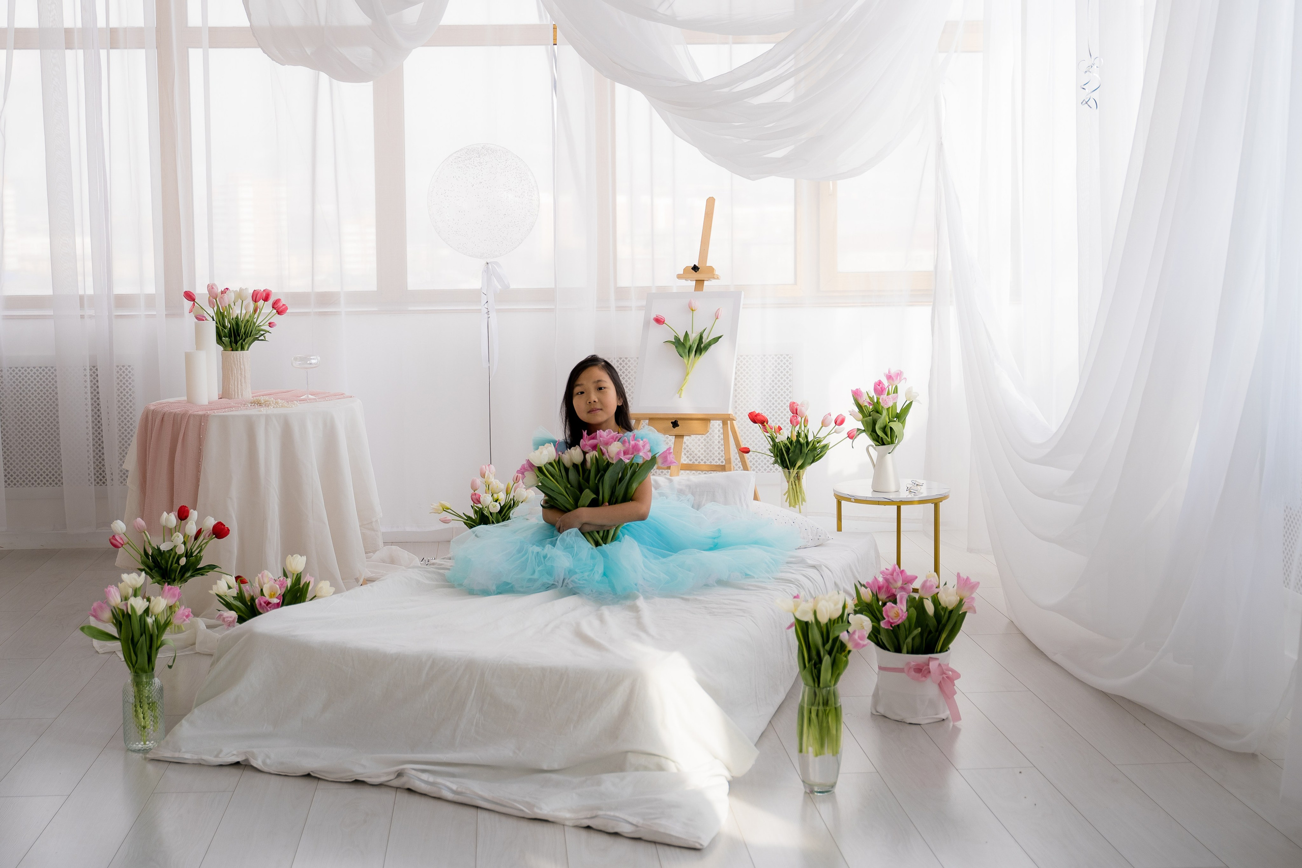 Тюльпановое настроение. Фотостудия Малина в городе Улан-Удэ. Фотограф Ирина Жарникова