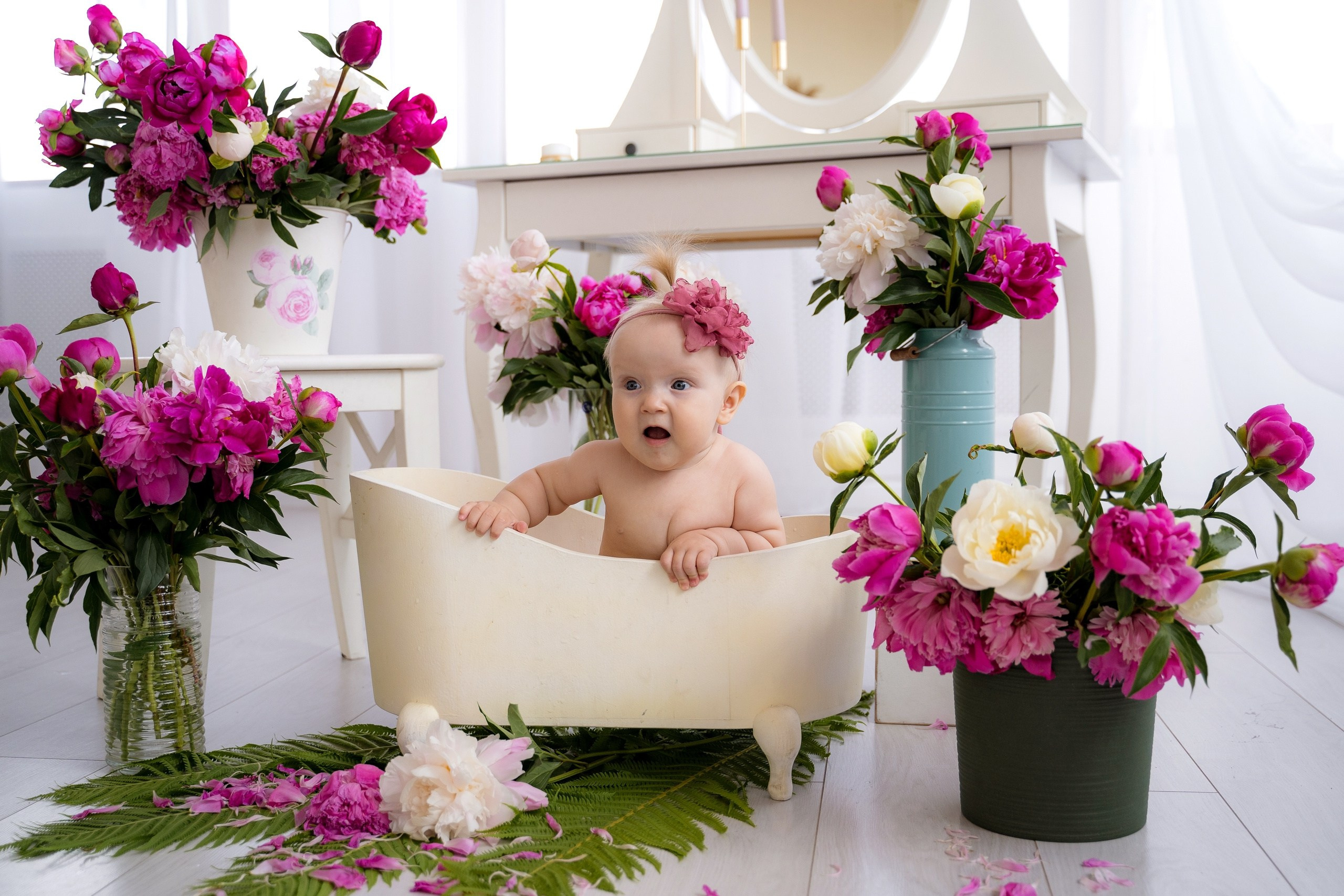 Фотопроект Цветочная ванна. Фотостудия Малина в городе Улан-Удэ. Фотограф Ирина Жарникова