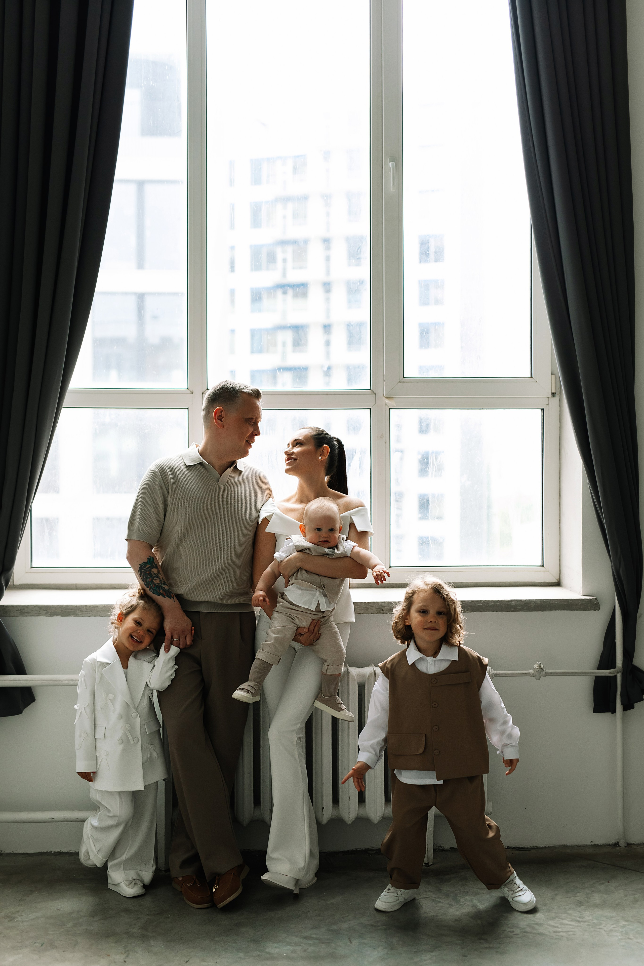 Семейная съемка в студии. Фотограф Москва Мария Захарова