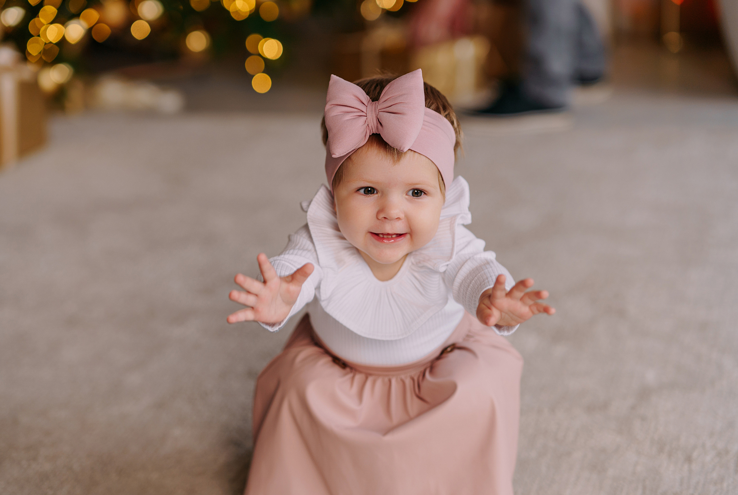 Новогодняя съемка в золотой студии. Свадебный фотограф