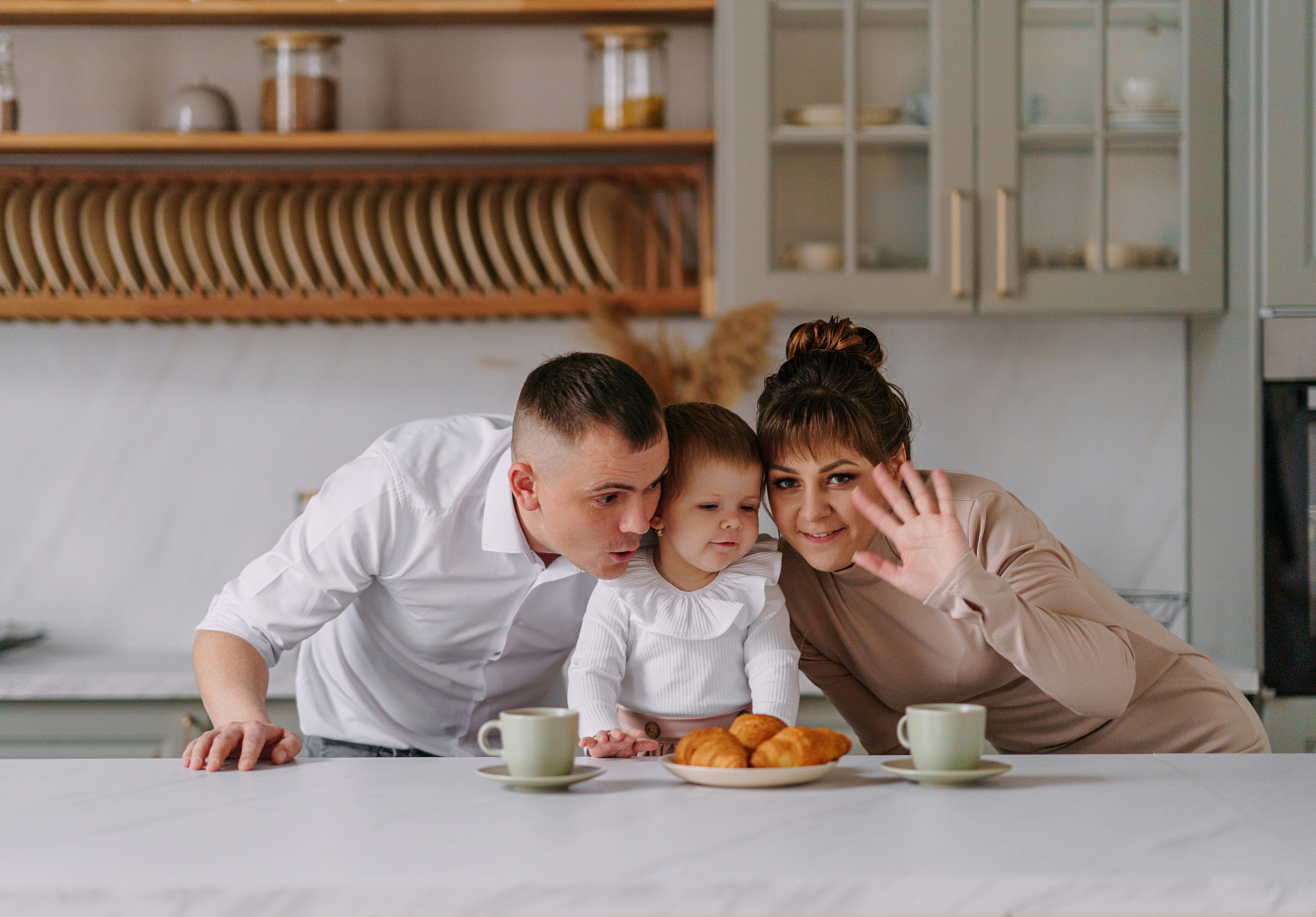 Новогодняя съемка в золотой студии. Свадебный фотограф