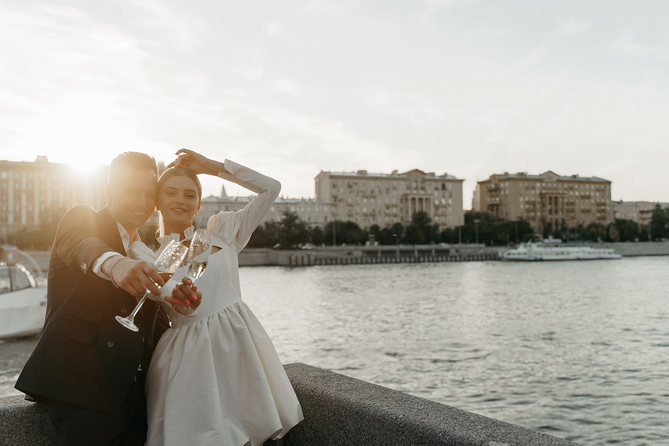 Музеон на закате. Свадебный фотограф