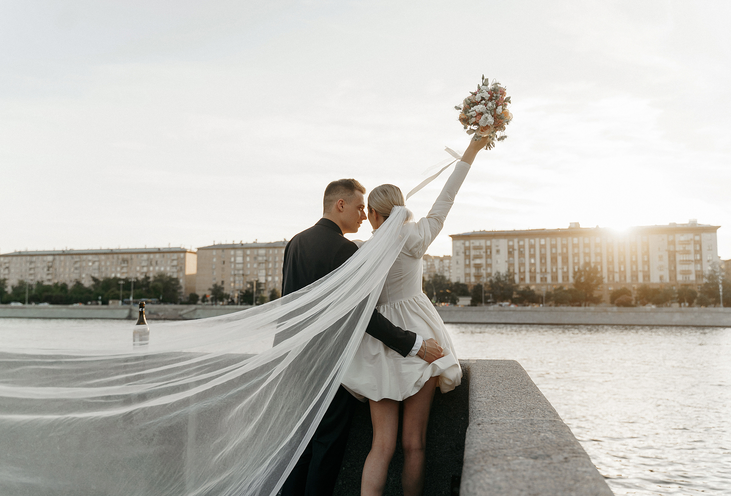 Музеон на закате. Свадебный фотограф
