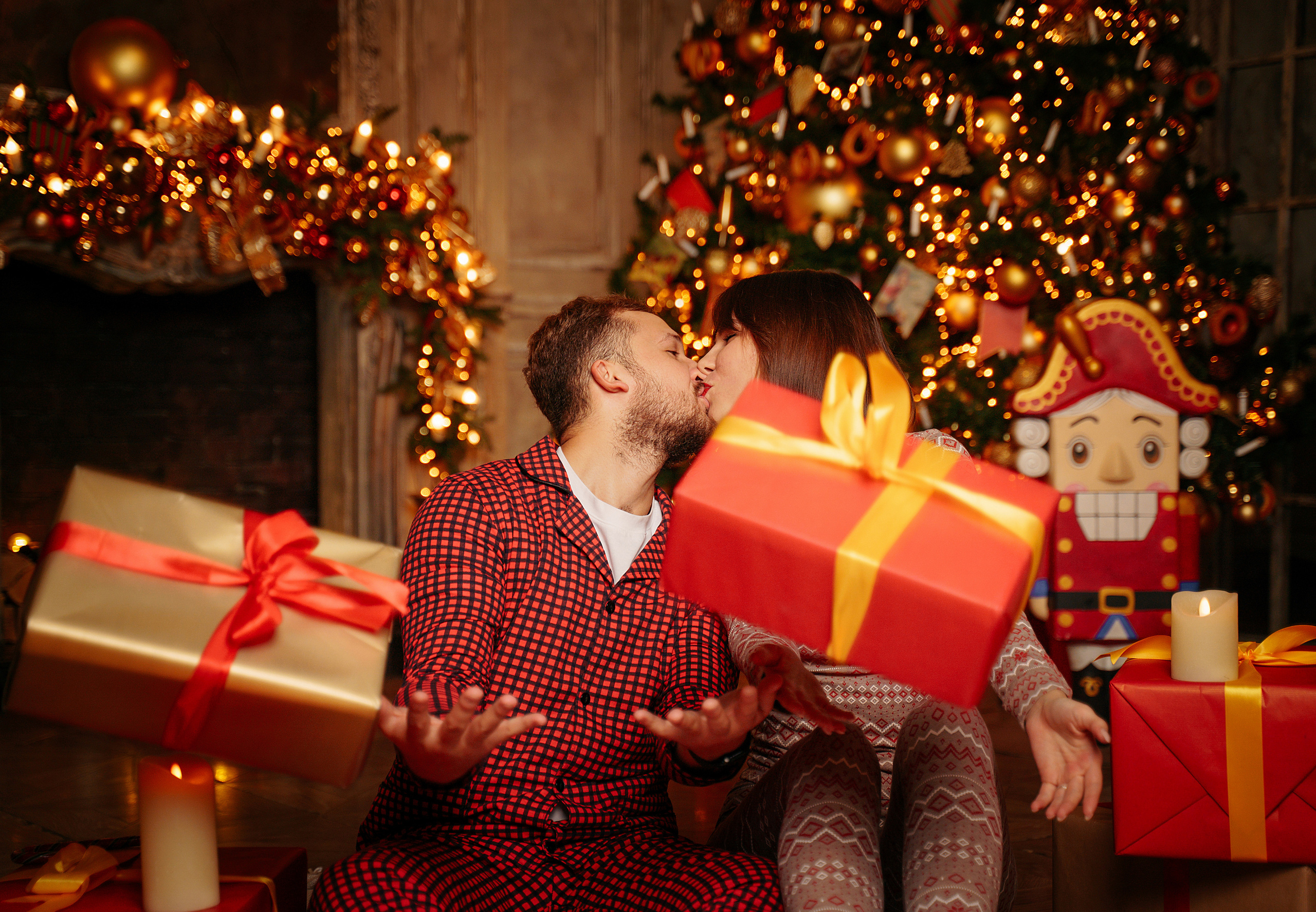 Дан и Даша в новогодней студии