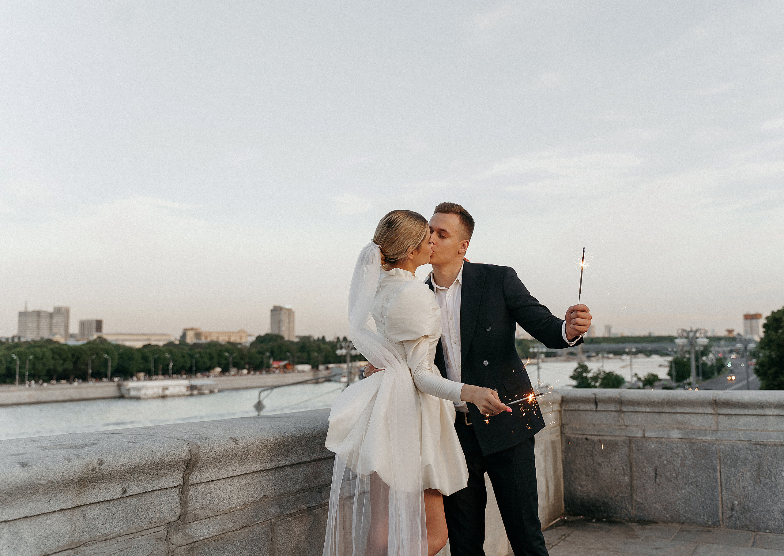 Музеон на закате. Свадебный фотограф