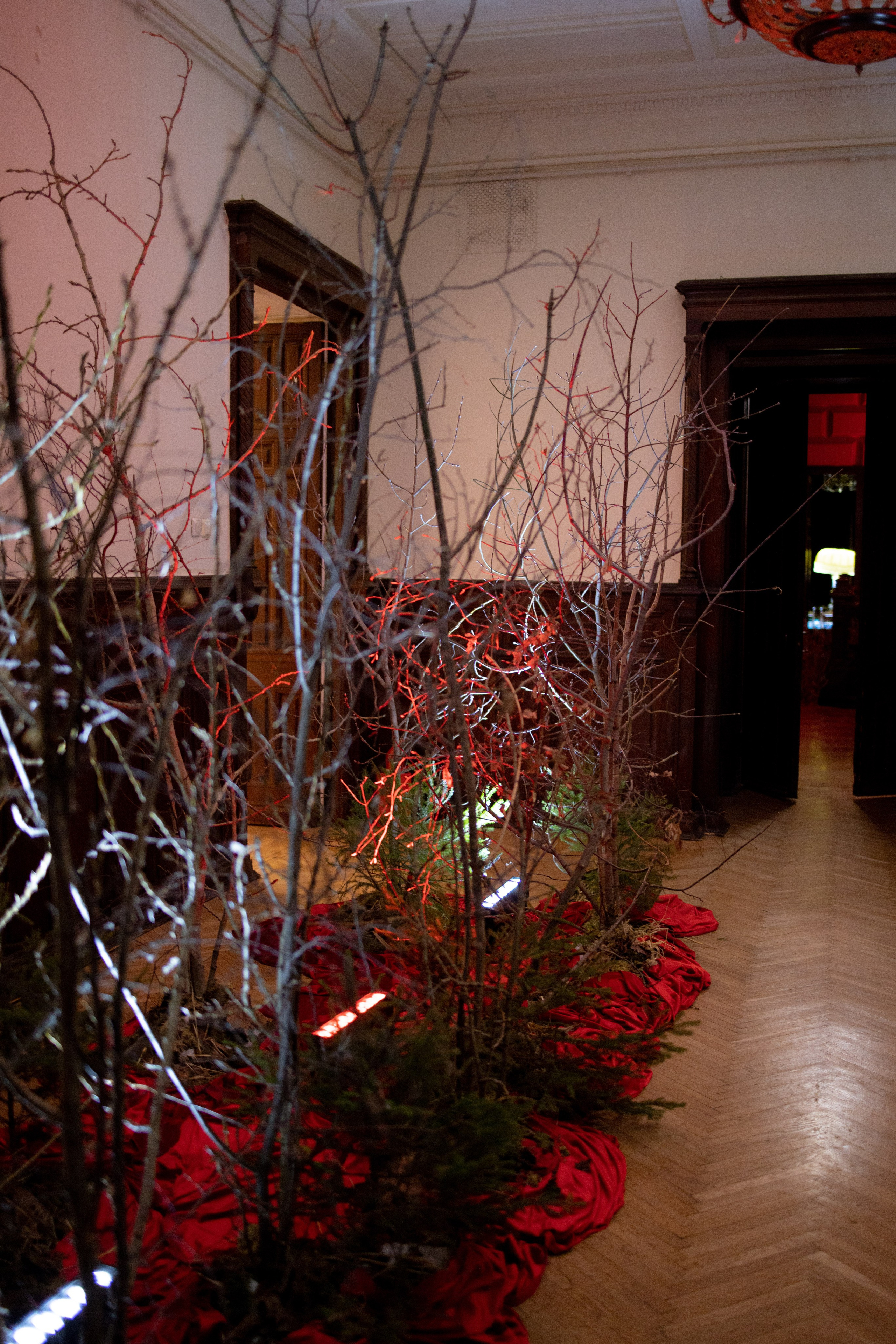 Новогодний корпоратив в фольклорном стиле. Особняк Лемана. Оформление свадеб, декор свадеб Вера Маркова, Москва