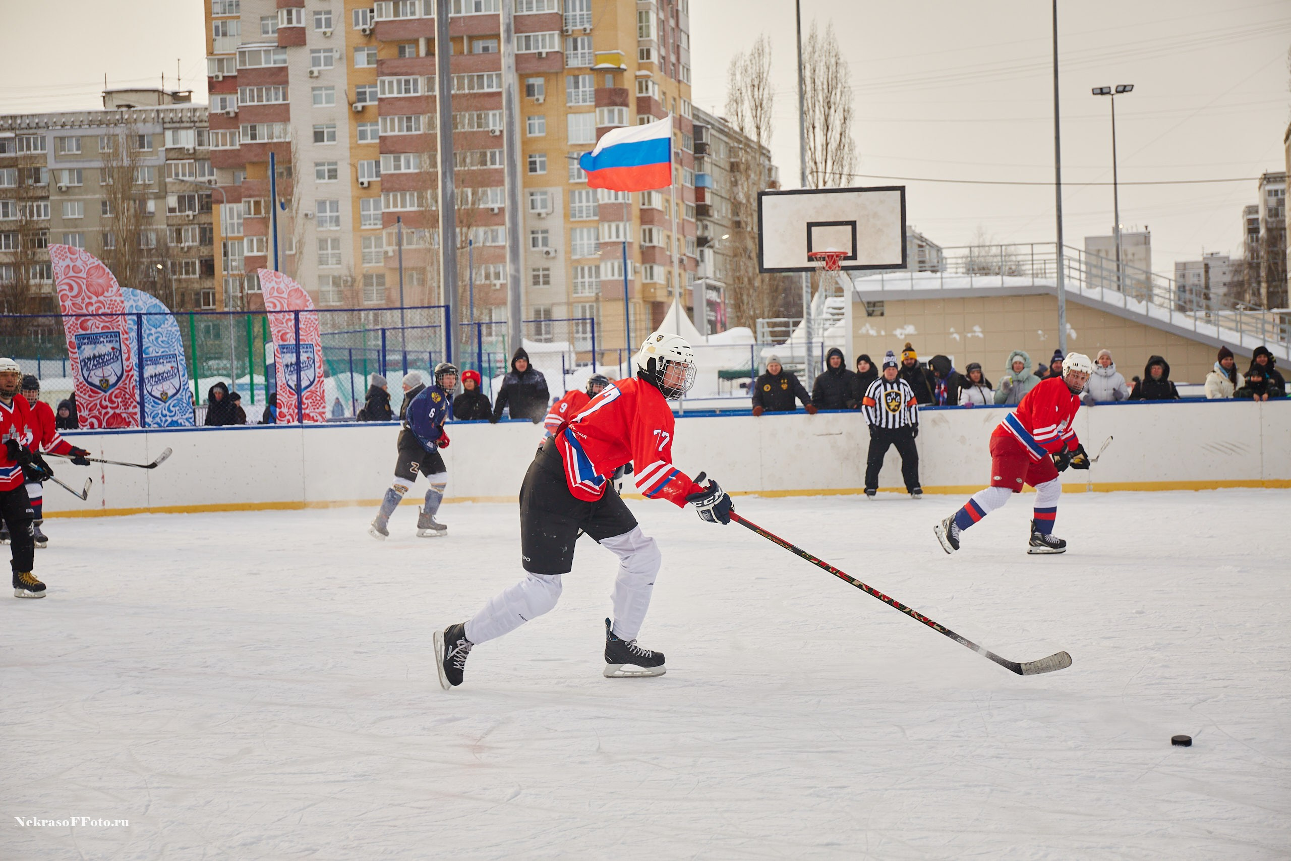 Турнир по хоккею «Русская классика» в рамках Офицерской хоккейной лиги. Спортивный фотограф Некрасов Денис