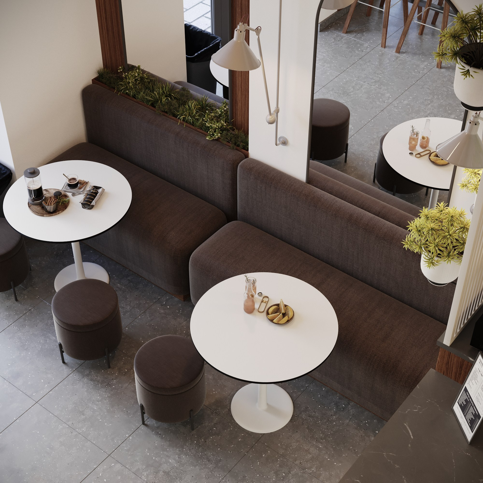 Визуализация кофейни. Студия 3d визуализации Arcviz