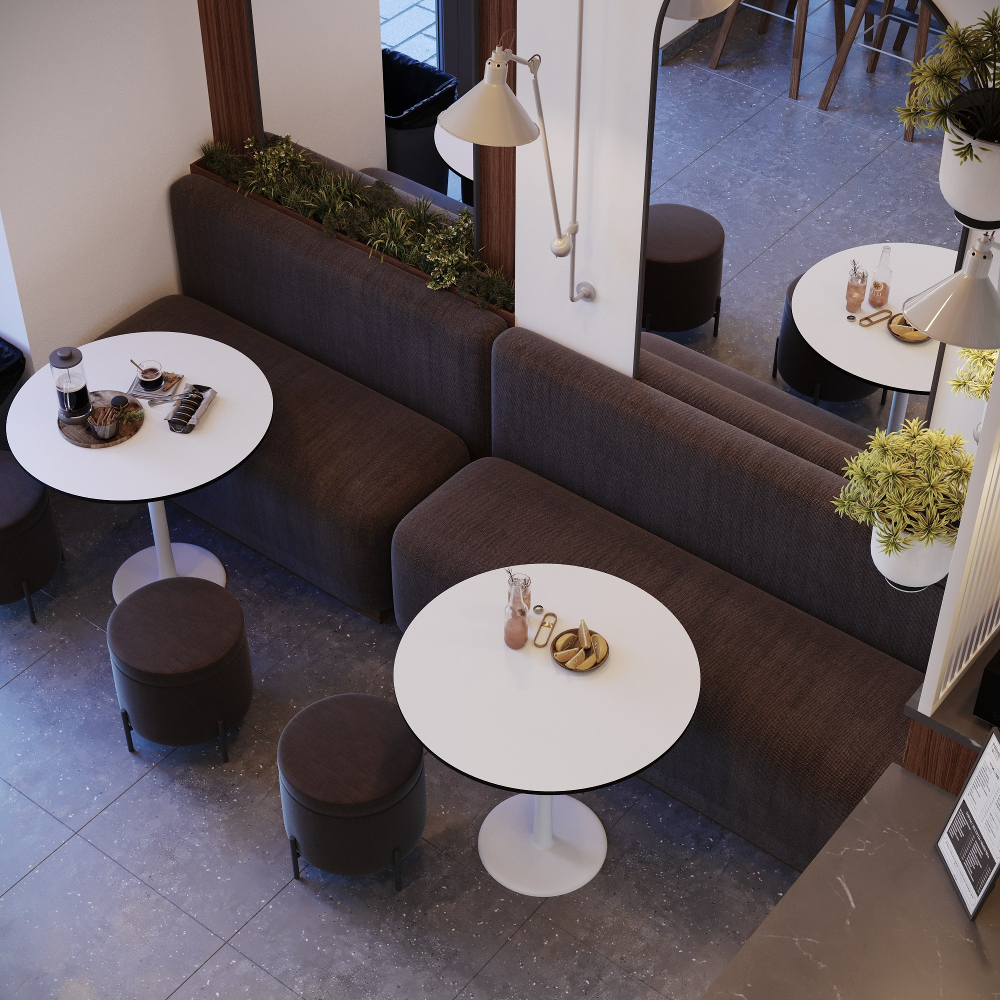 Визуализация кофейни. Студия 3d визуализации Arcviz