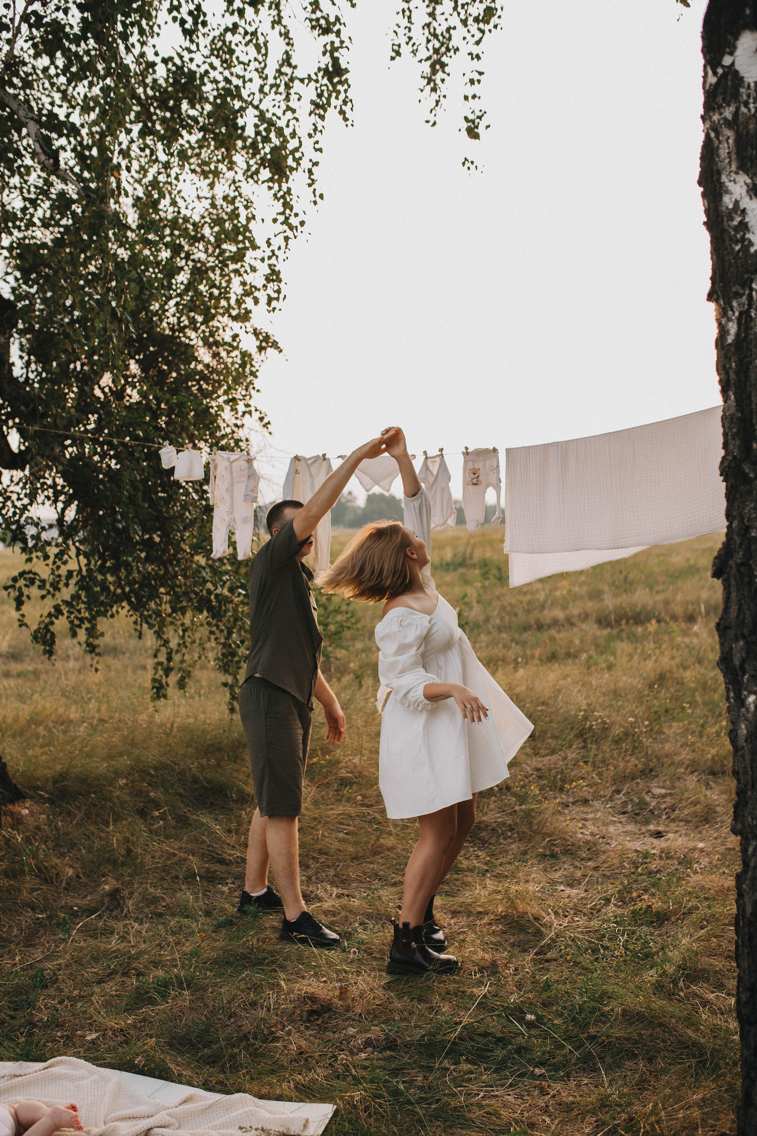 Семейный вечер в деревне. Свадебный фотограф Новосибирск