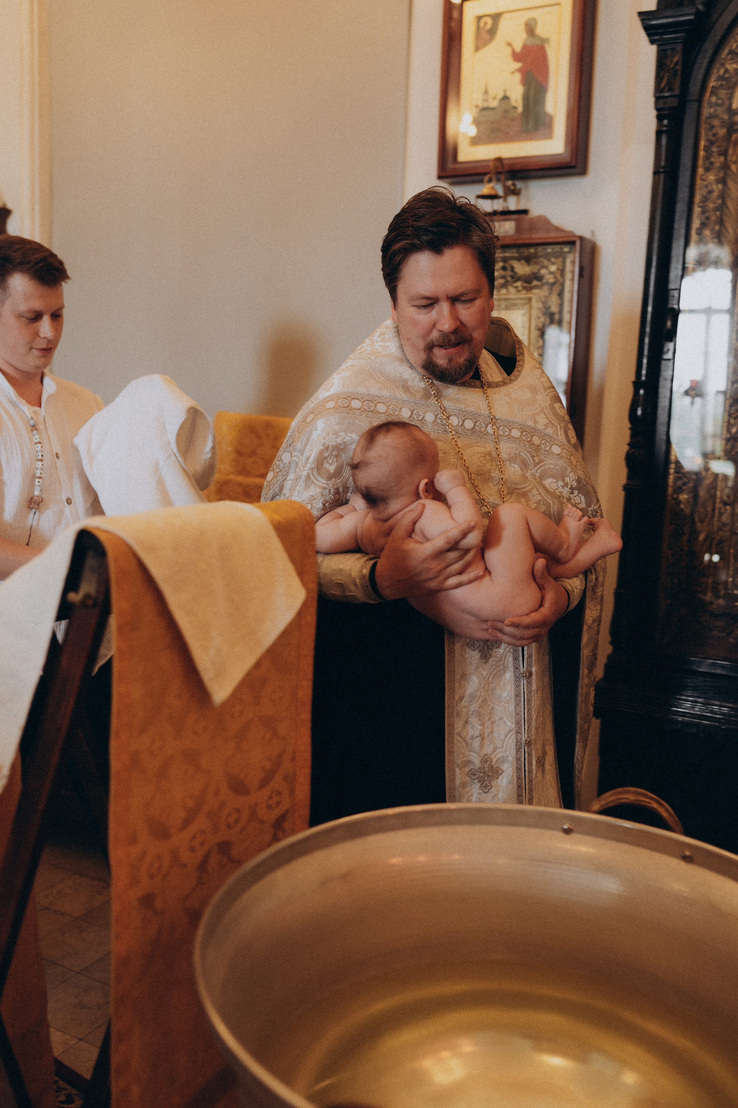 Крещение Димы. Фотограф Торопец Кристина Абрамова Kanwellia photography