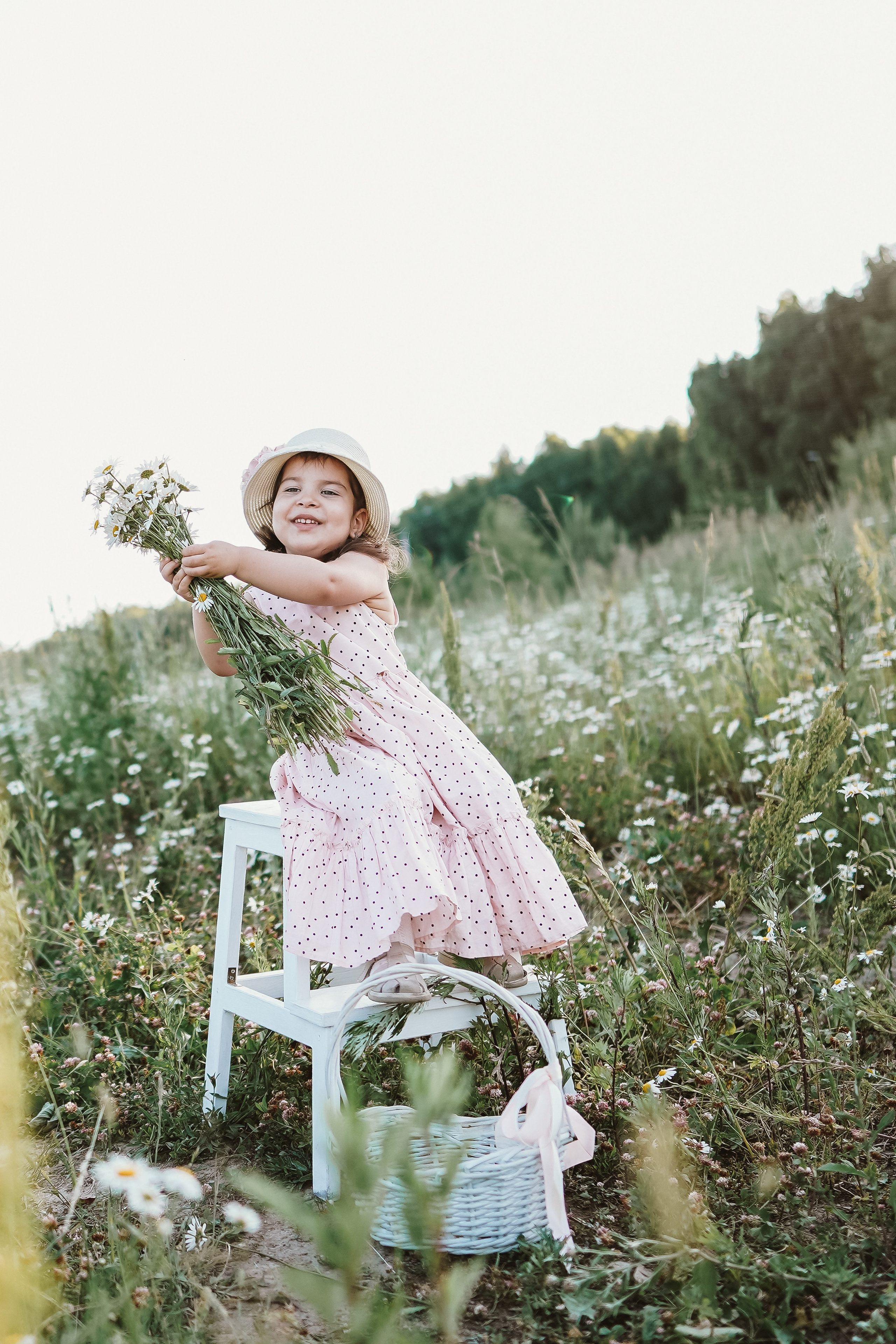 Аня и Даша в ромашках. Семейный и детский фотограф в Москве (Тинао) Галкина Алевтина