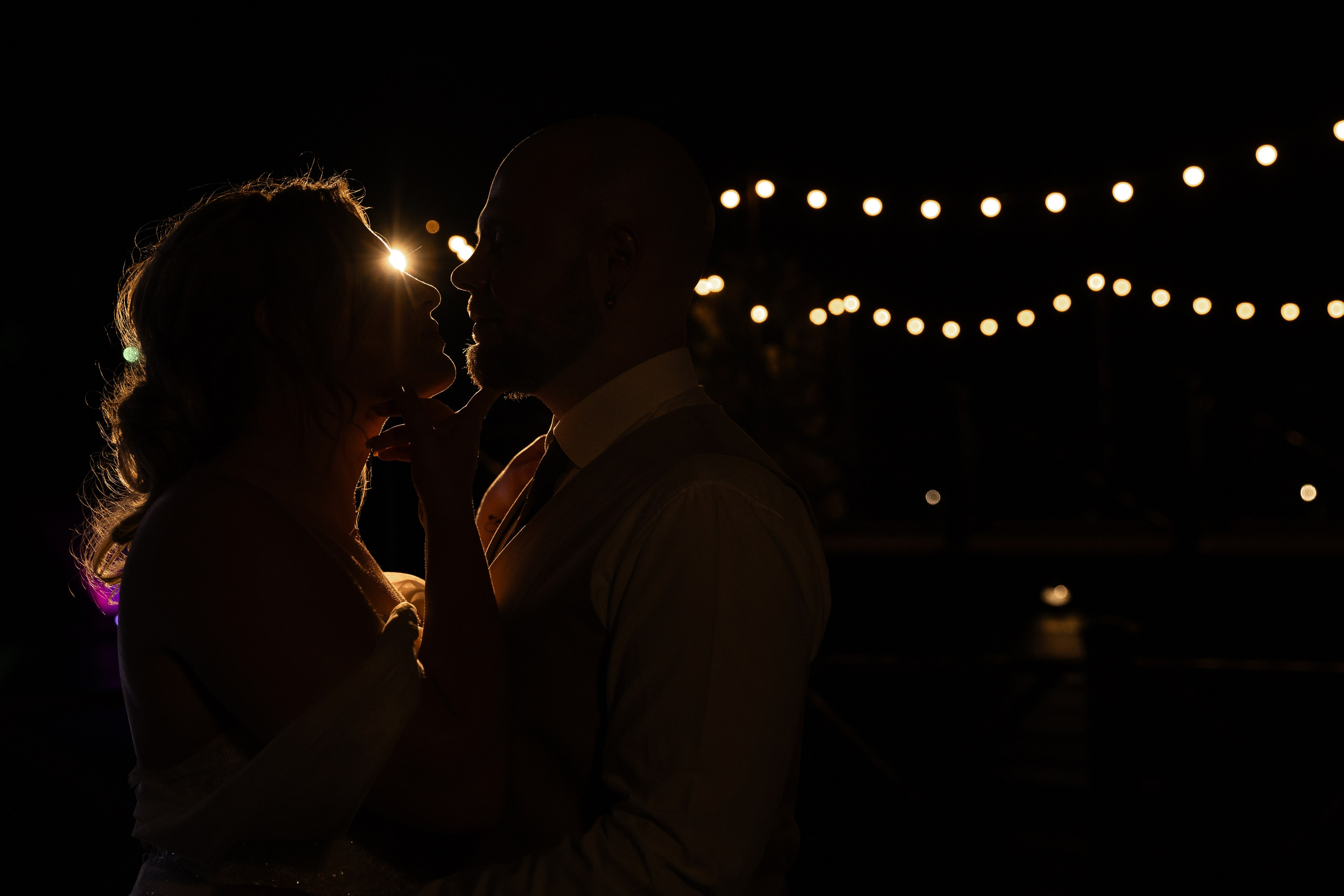 свадебная силуэтная фотосессия