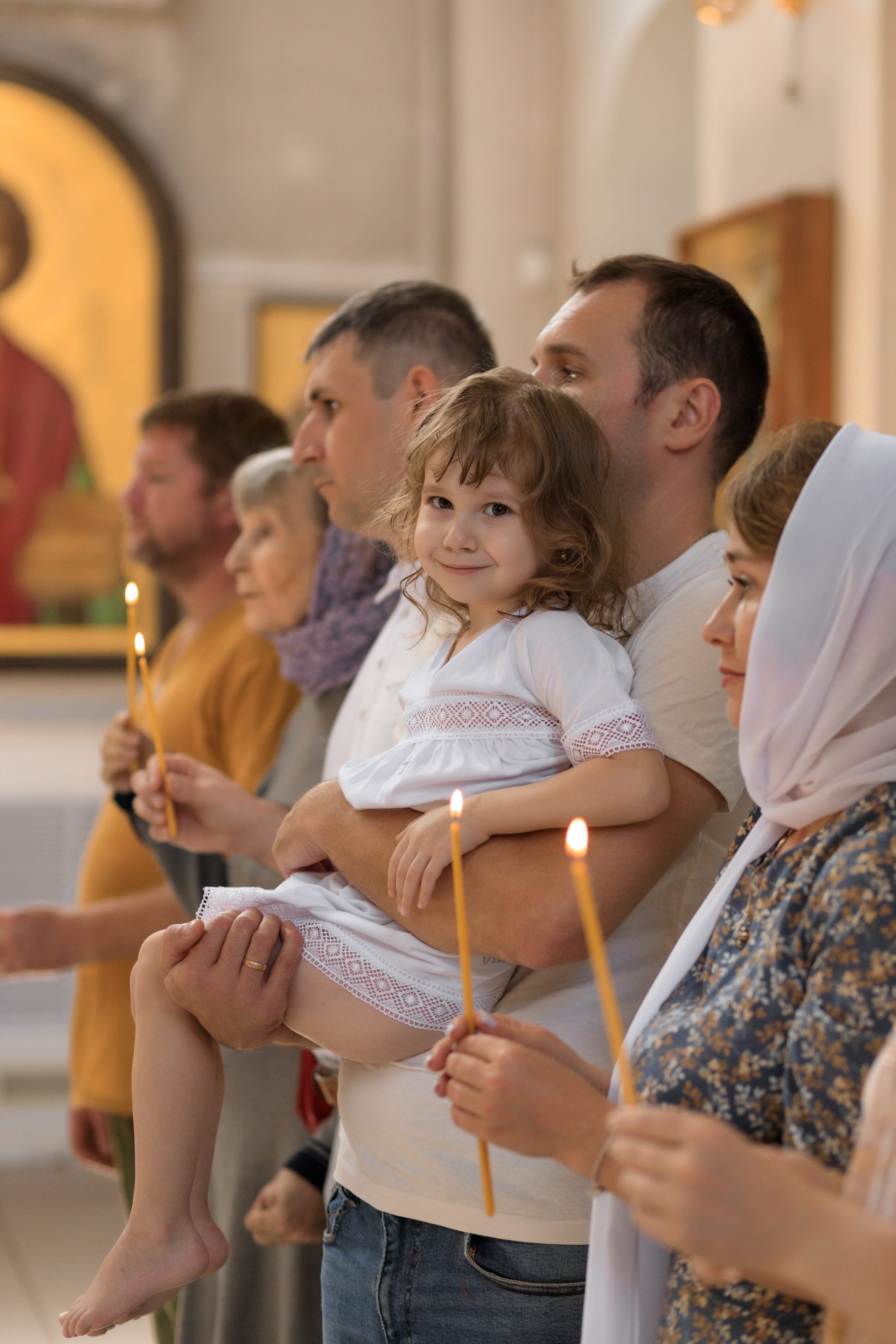Крещение Илларии. Семейный и детский фотограф в Краснодаре Элона Литвинова