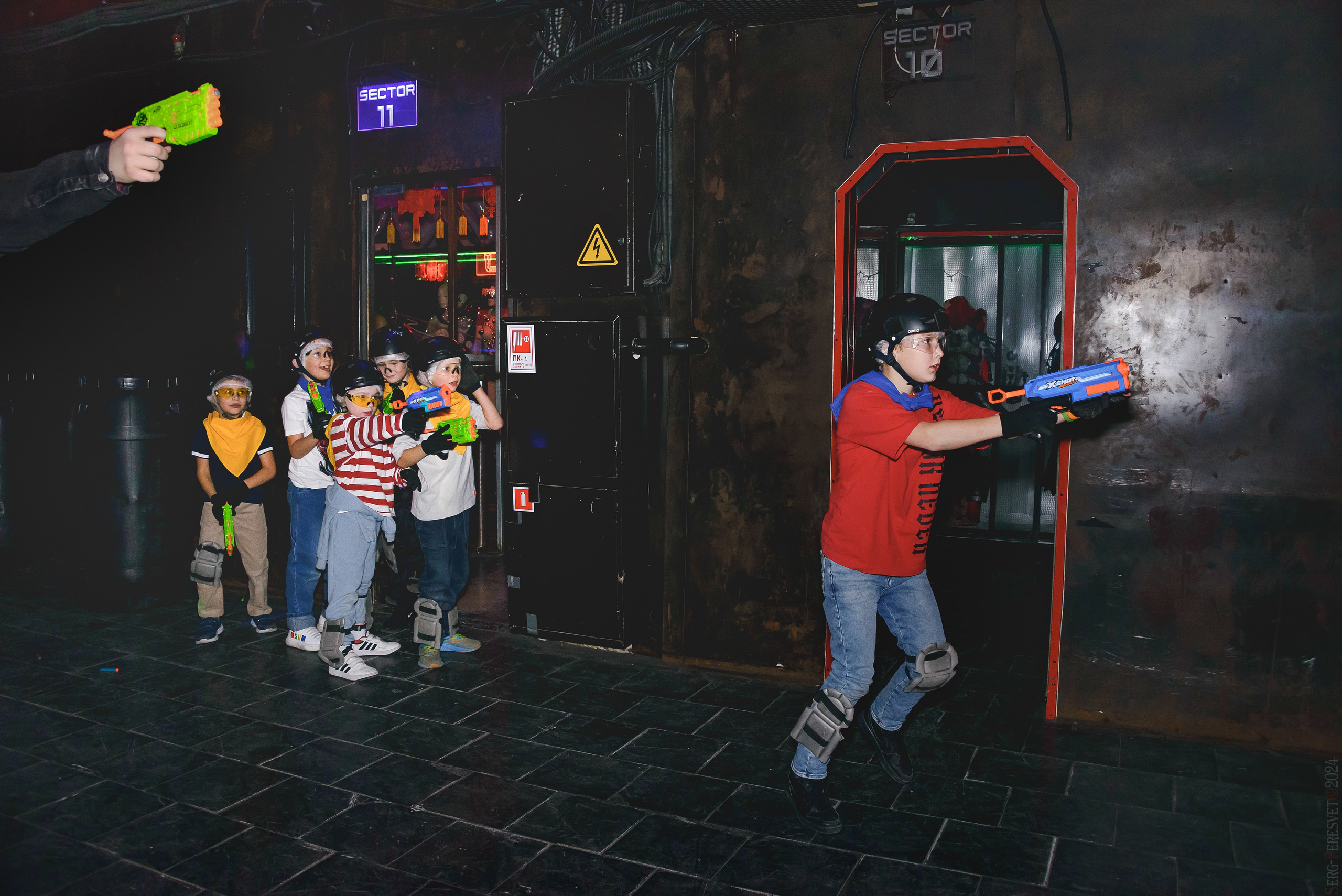 Нерф,  Детский день рождения, Лазертаг арена «Sтанция 2025», Москва. Ваш фотограф на праздник в Москве, Раменском, Жуковском, Люберцах