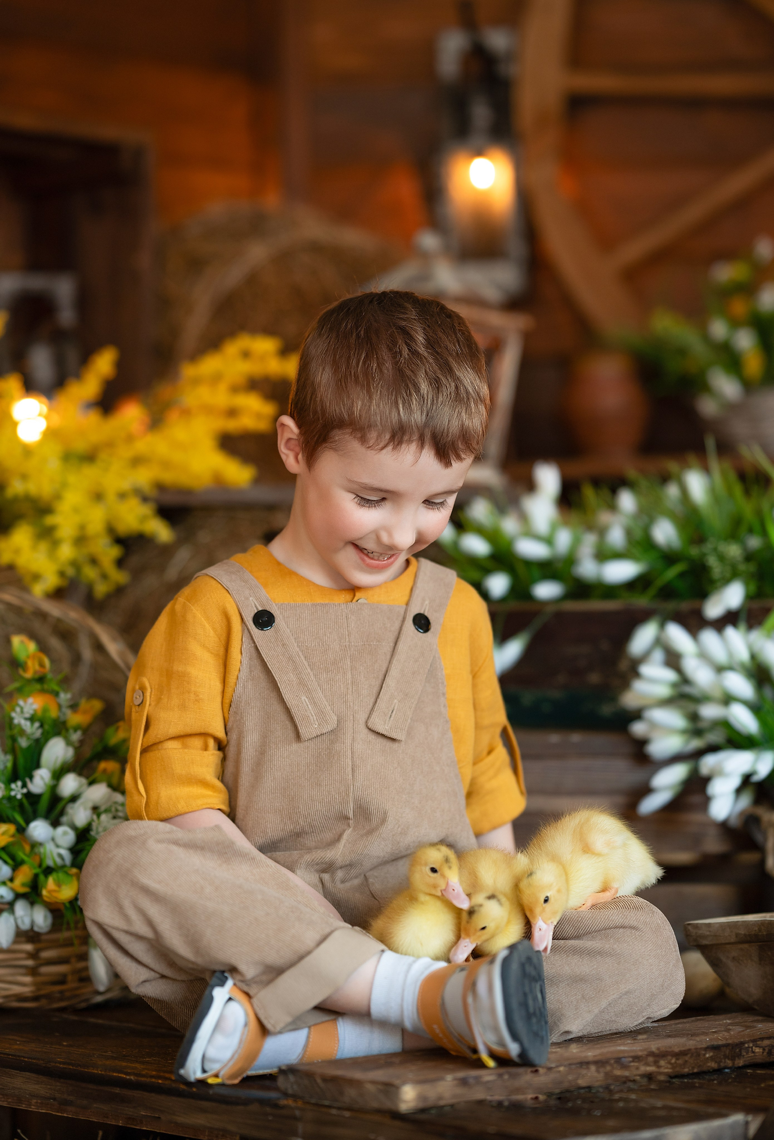 Фотосессия с утятами в Студии Леонардо. Детский и семейный фотограф г. Москва Оксана Катаджи