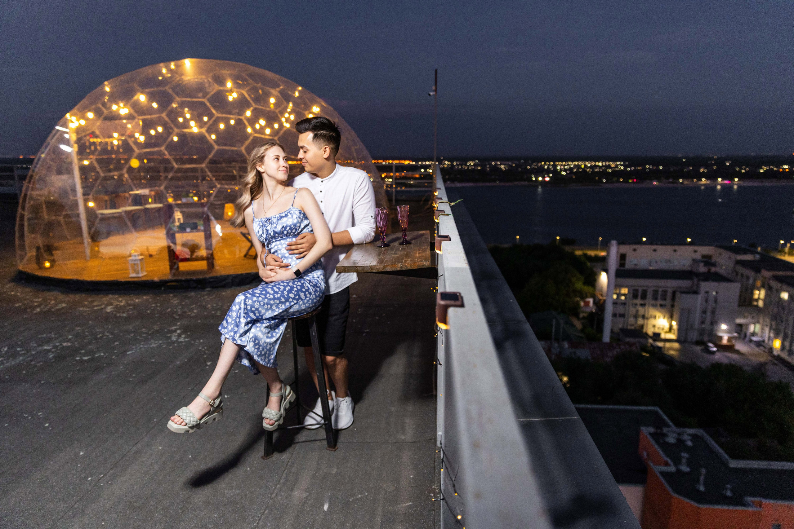 Свидание на крыше. Фотограф Вадим Казусь