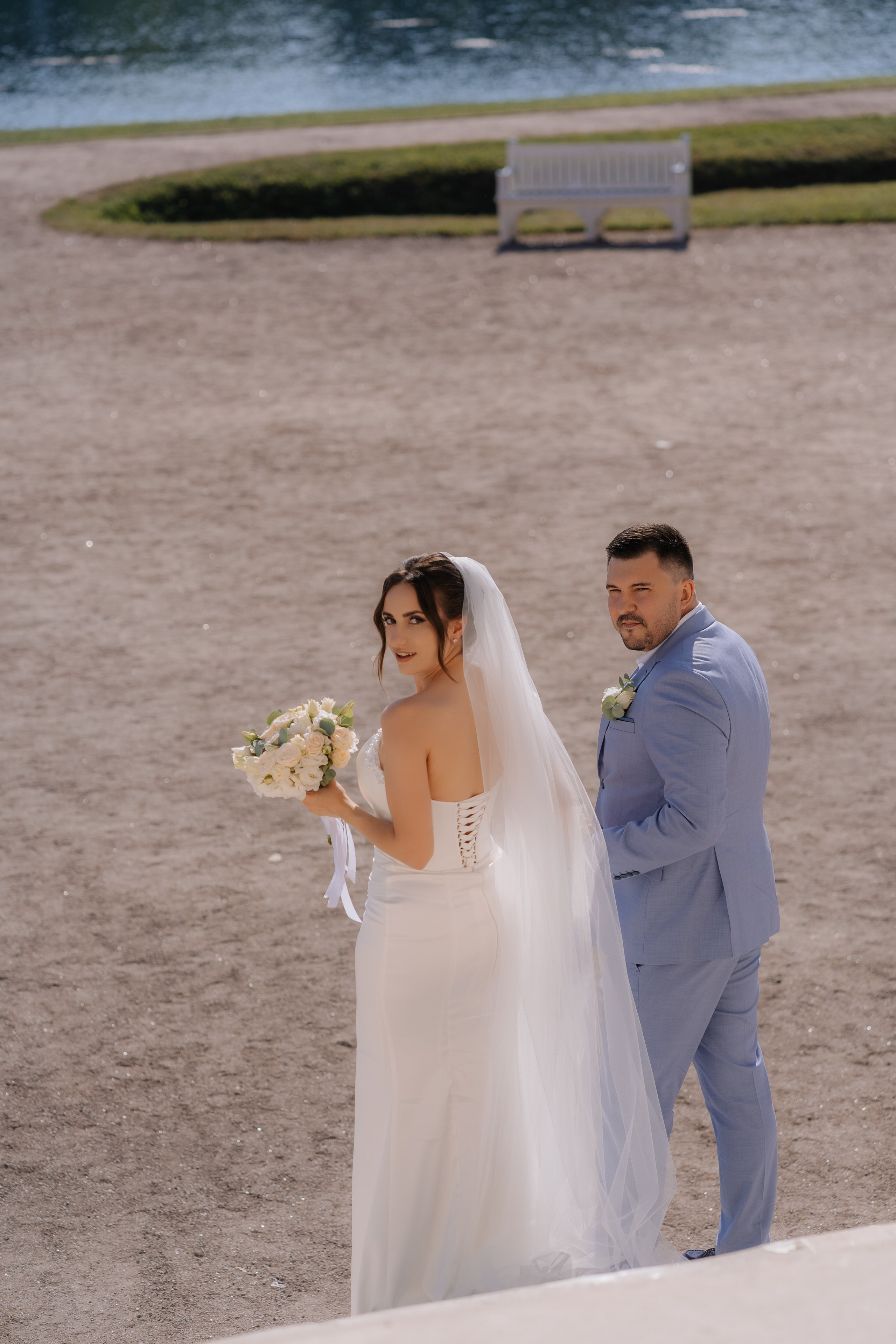 Свадебная фотосессия в Москве, парк Кусково. Свадебный фотограф в Москве Анна Полушина