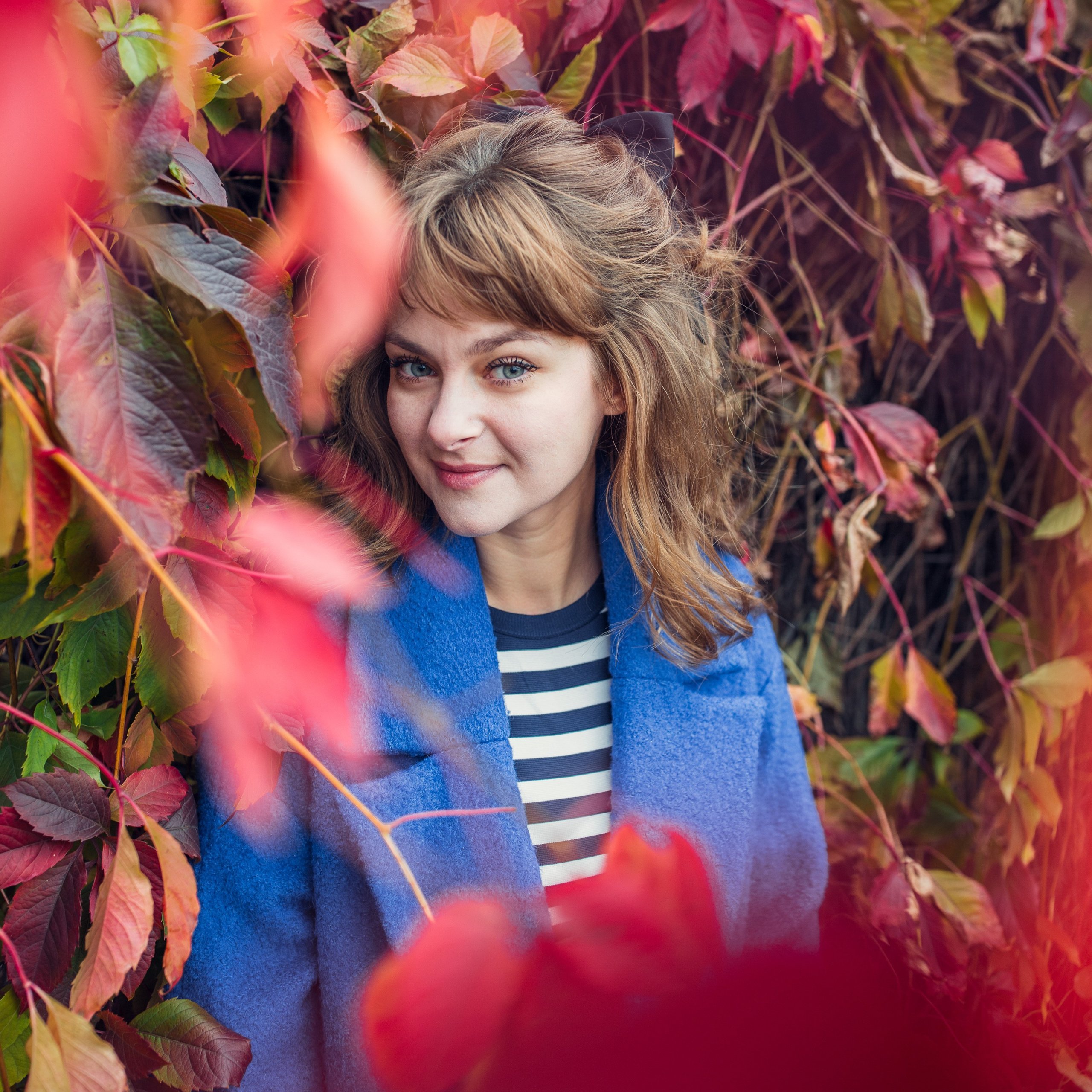 Осенняя прогулка Анны в Кусково. Фотограф — Евгений Свистков