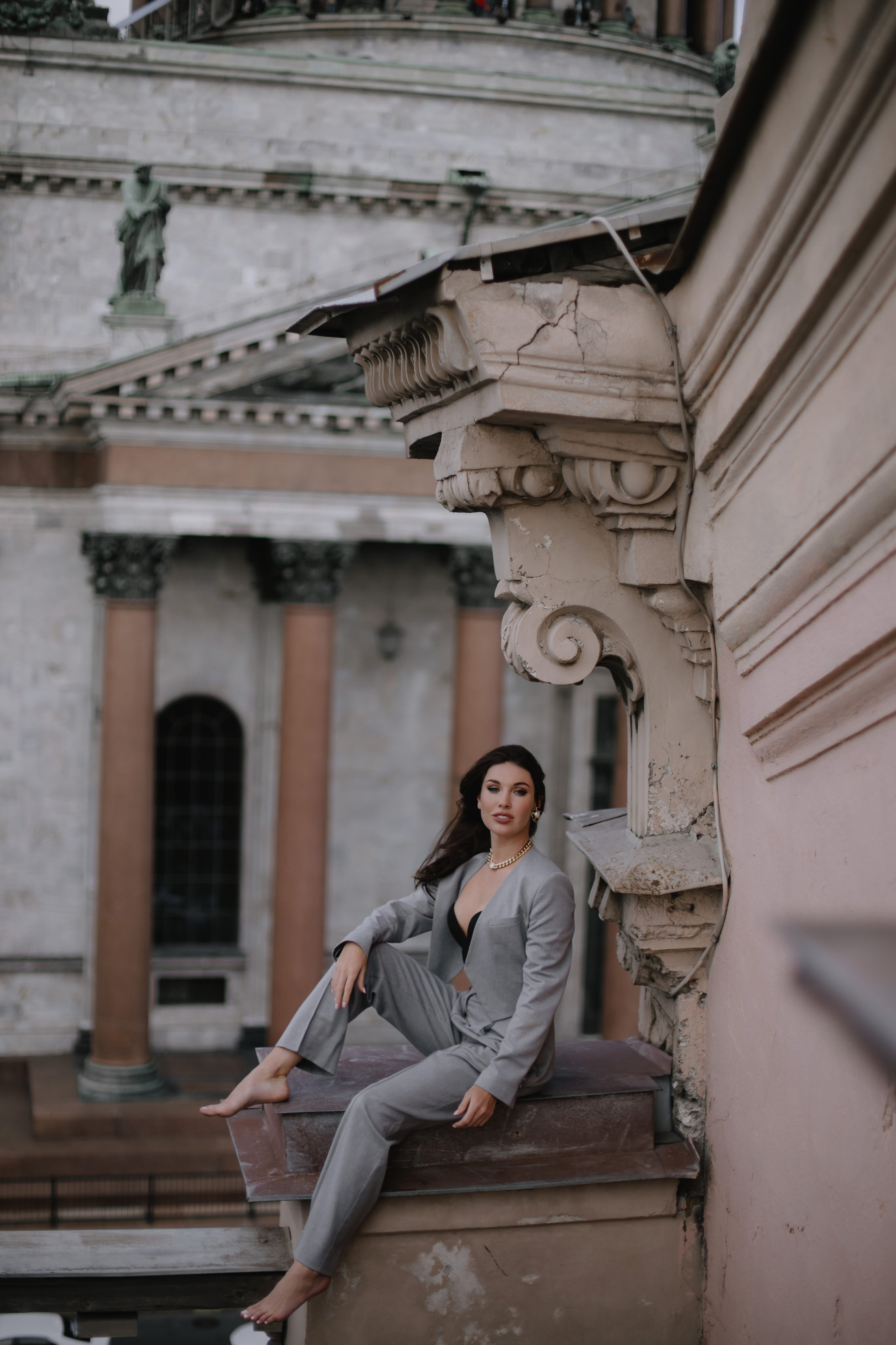 Вероника (съемка на крыше). Фотограф в Москве и Санкт-Петербурге Дарина