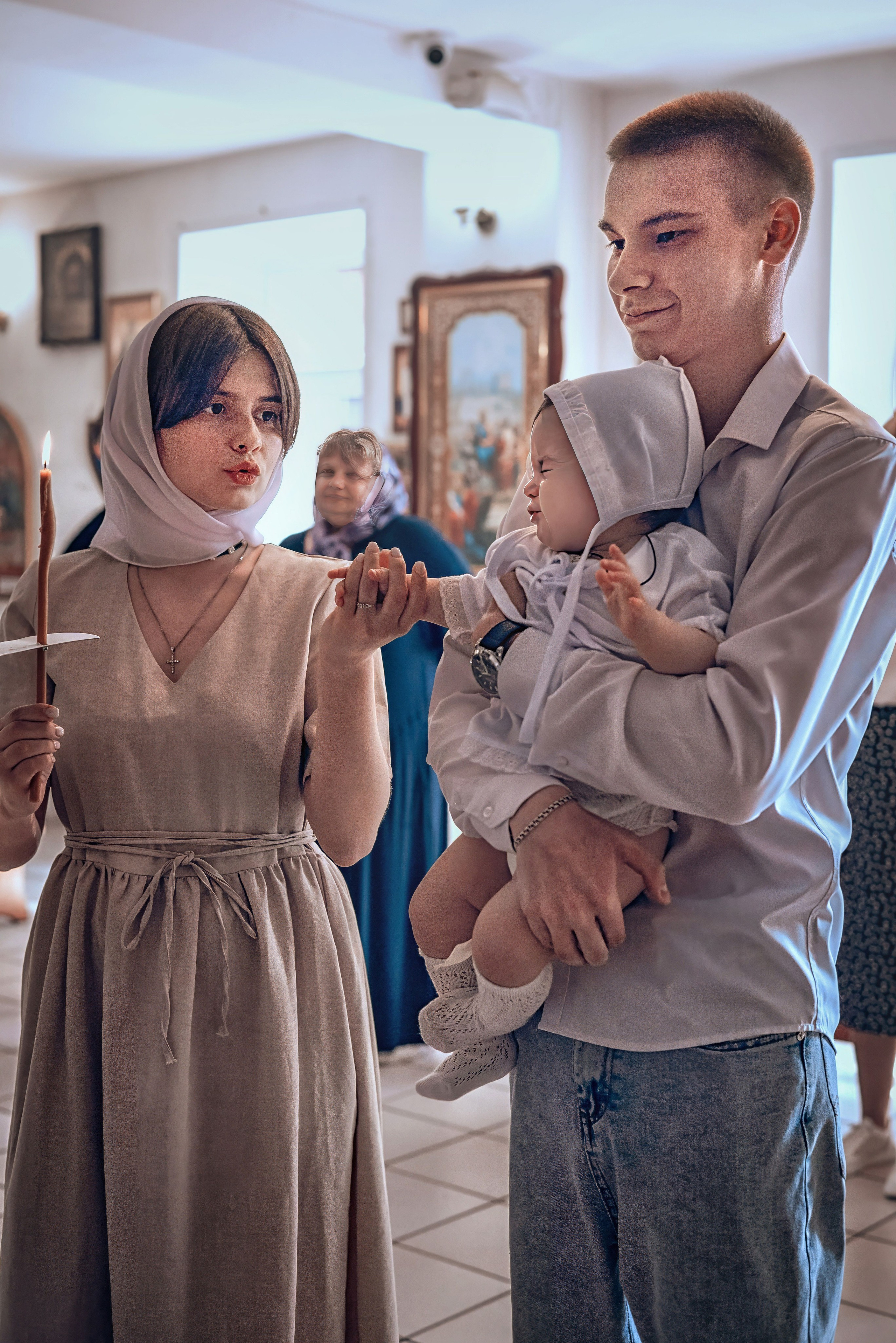 Фото крещения в Красноярске. Фотографы крещения/венчания  Красноярск Татьяна и Вячеслав Переваловы