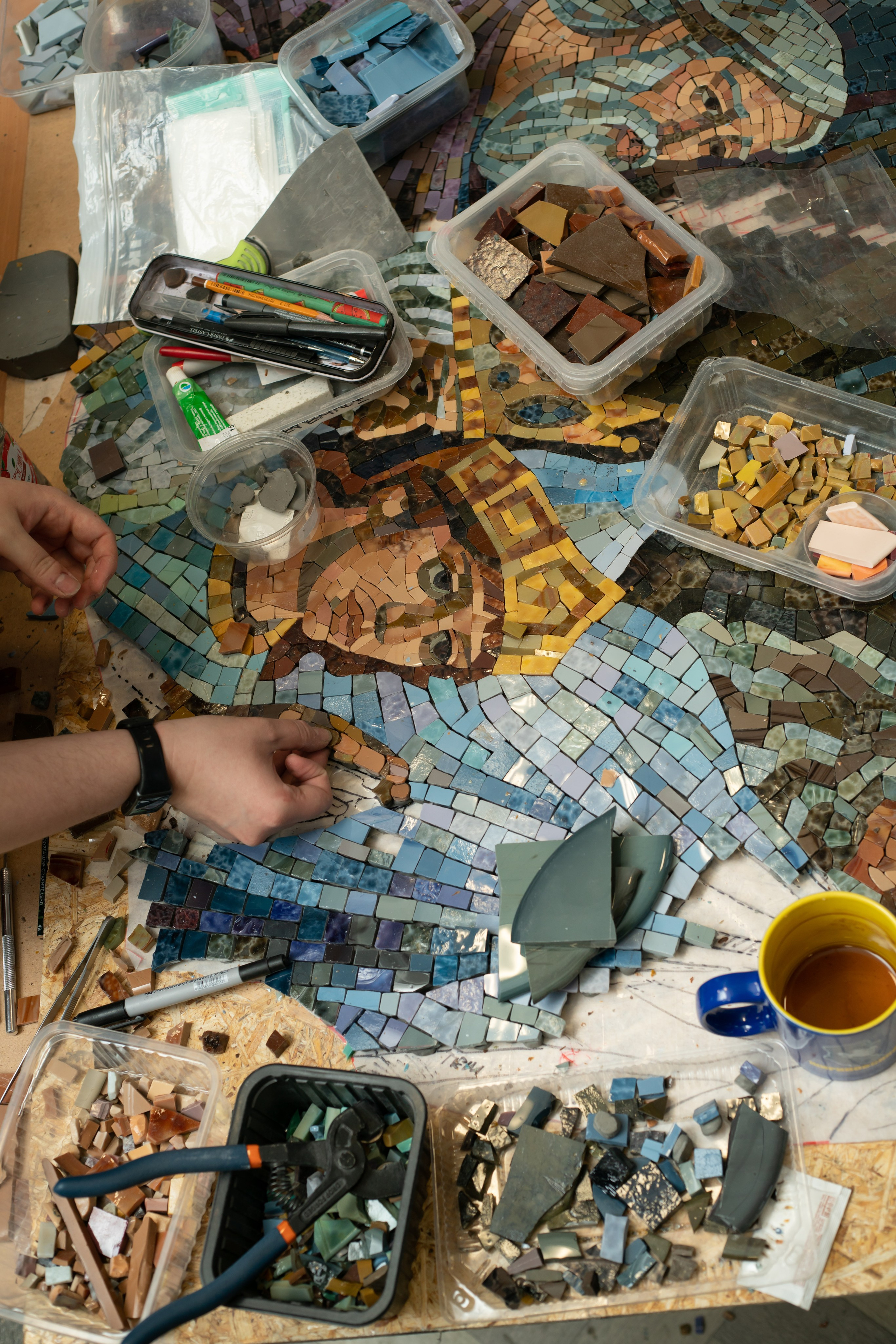 Процесс работы. Витраж и мозаика на заказ в Санкт-Петербурге