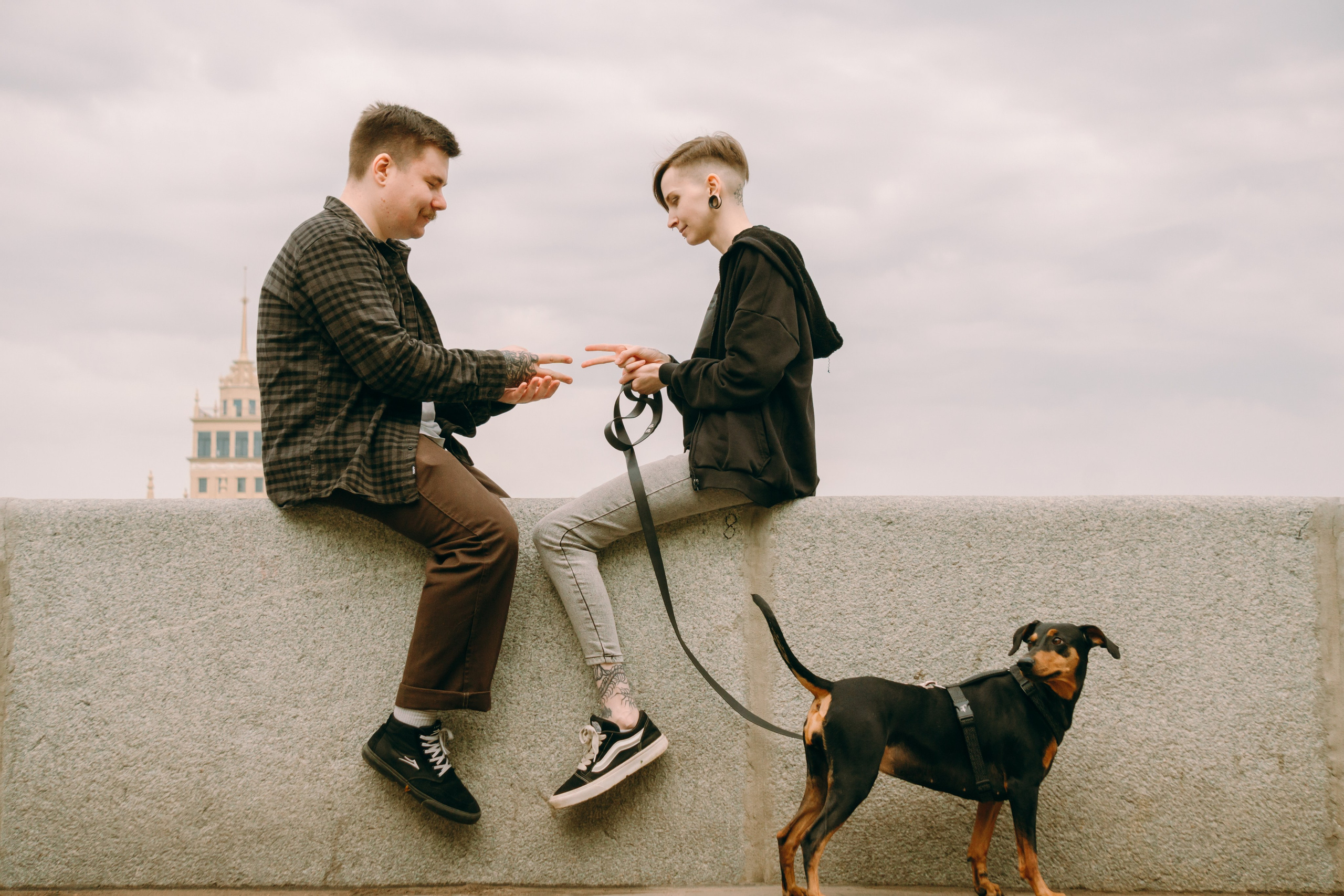 Кира, Максим и Аскара. Фотограф-анималист Ксения Воробьева, Москва