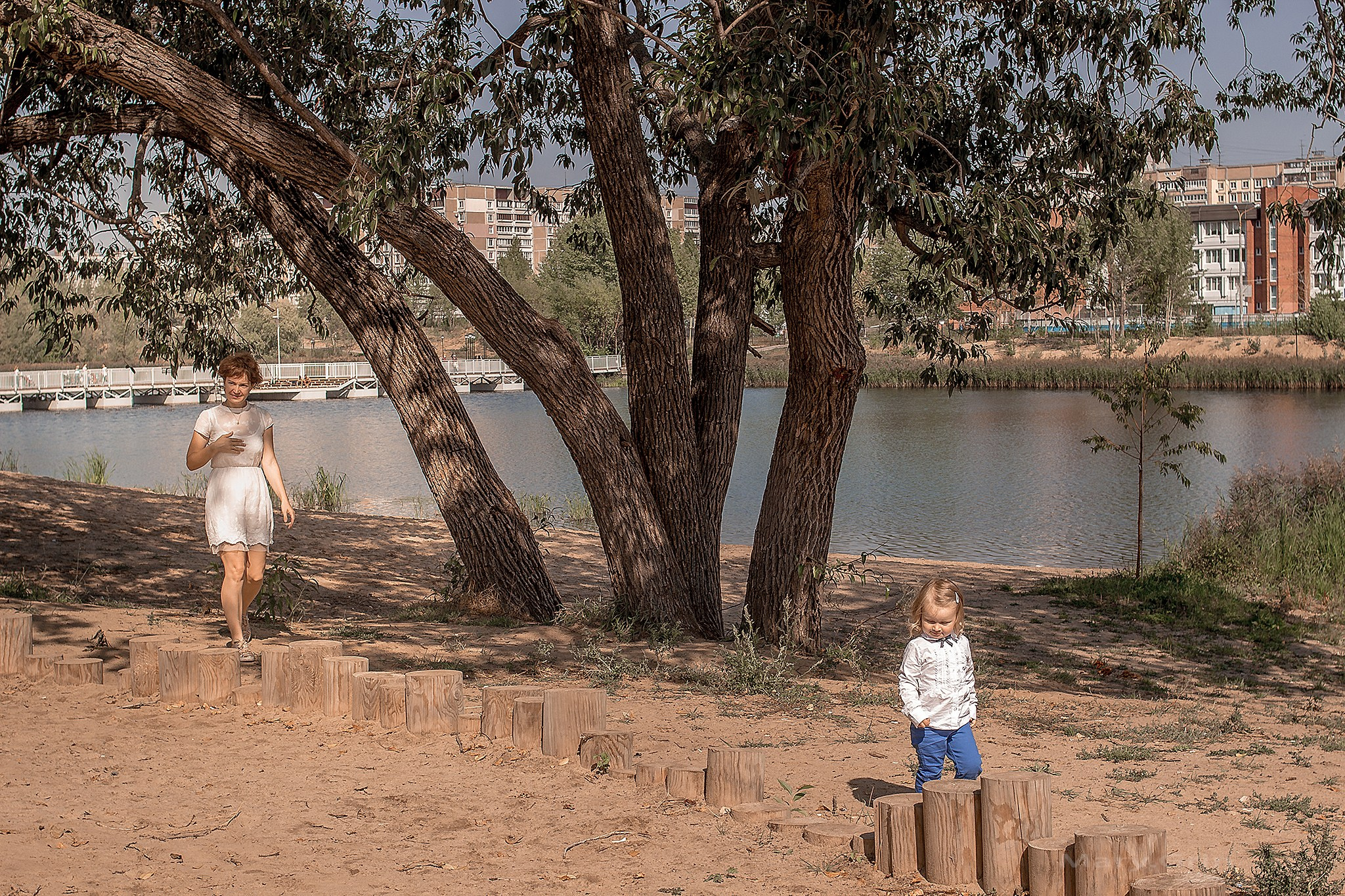 Семейная фотопрогулка Марии и Веры на Мещерском озере. Детский и семейный фотограф, фотограф мероприятий Нижний Новгород