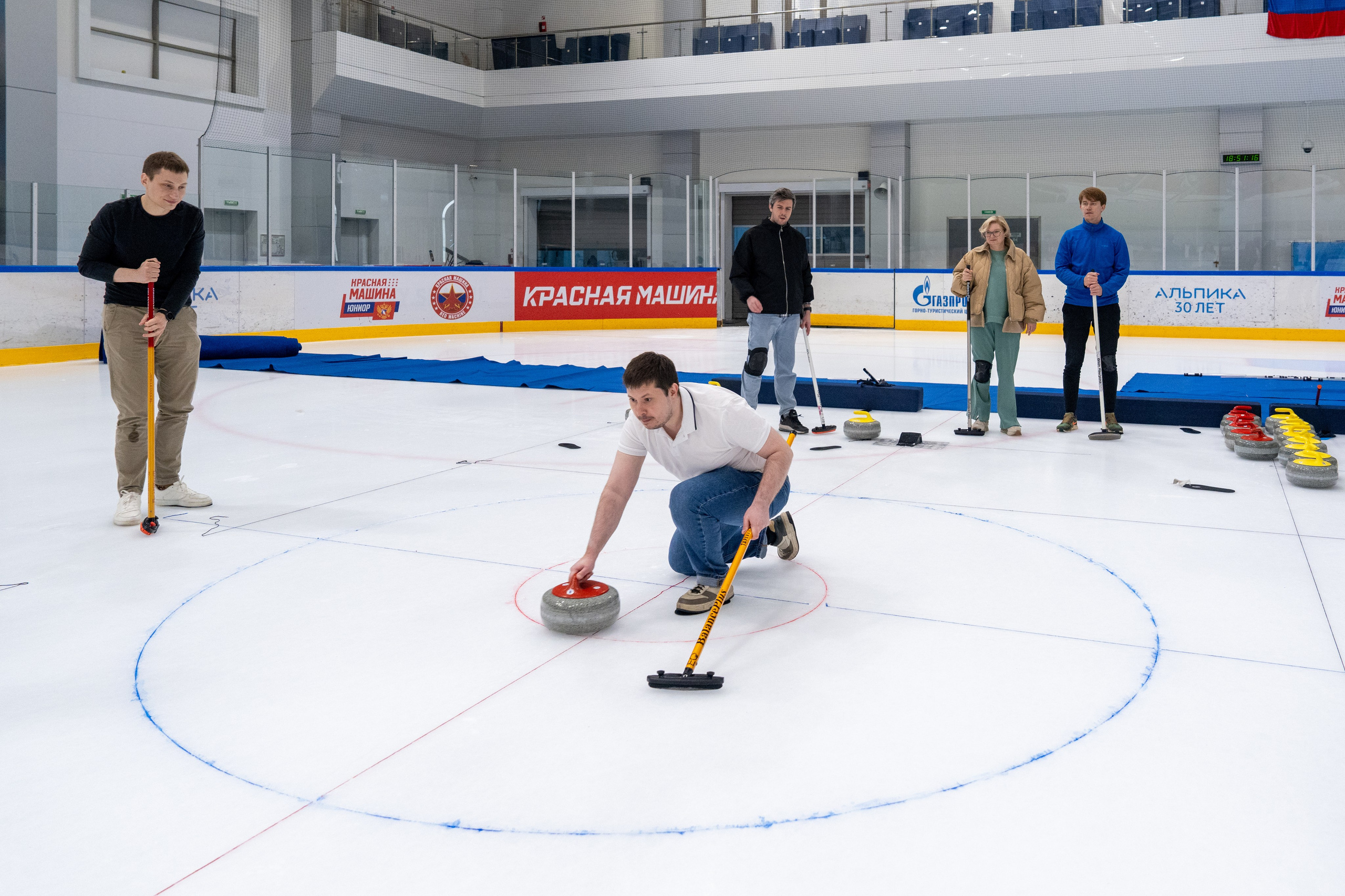 Керлинг для компании Р-Фарм. Репортажный фотограф в Красной Поляне и Сочи Павлюченко Екатерина