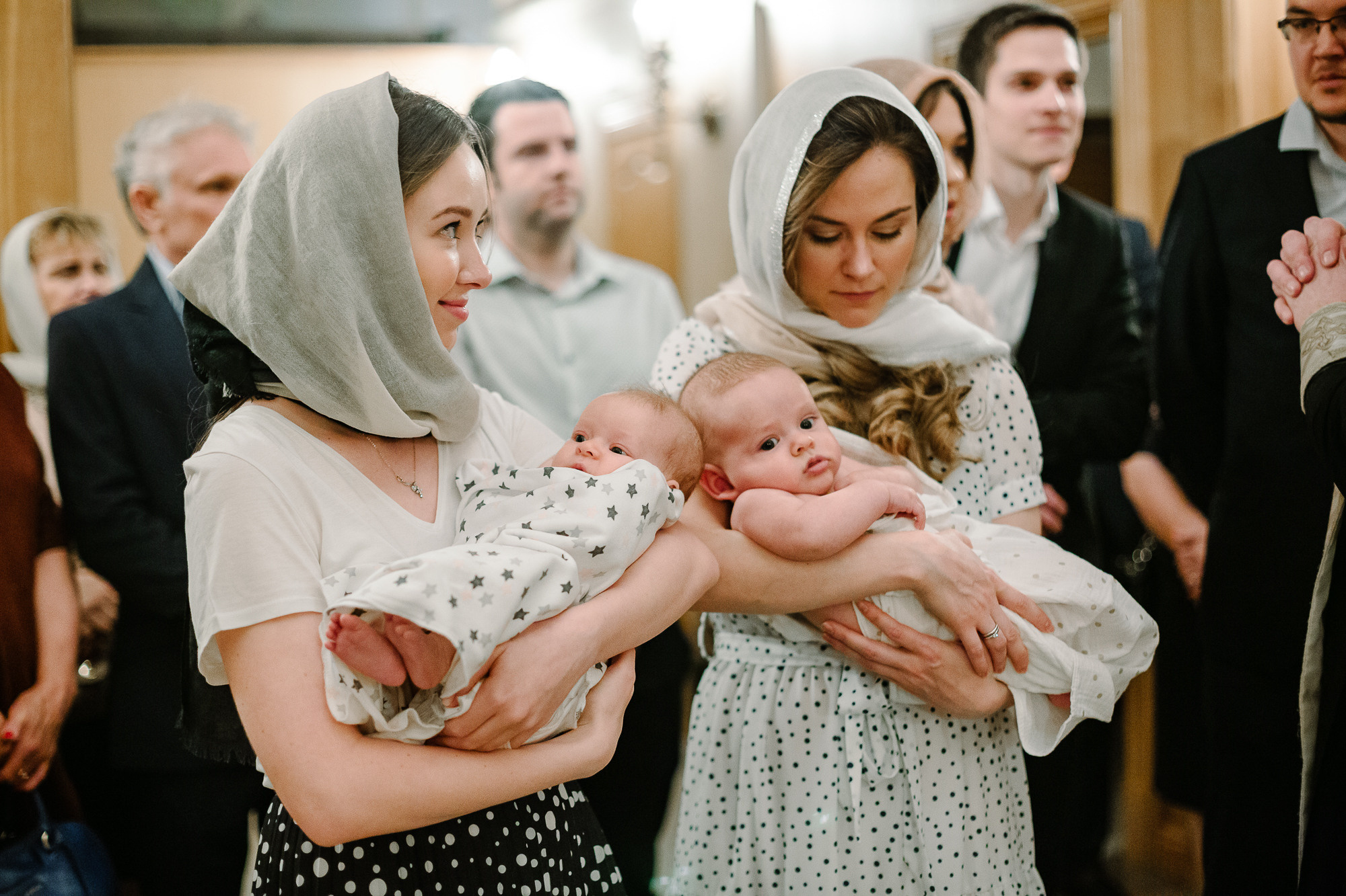 Съемка Крещения младенцев в Храме Христа Спасителя