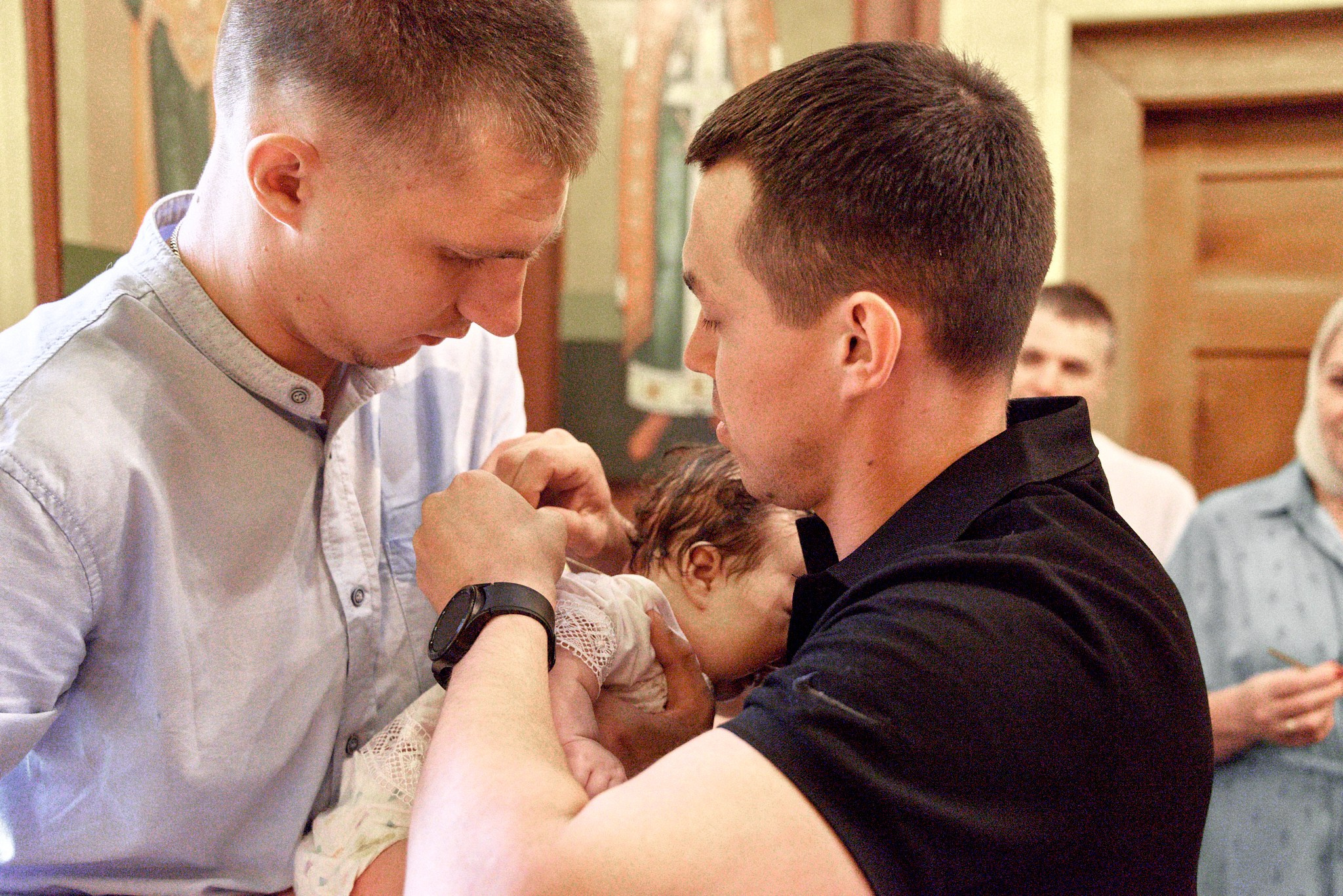 Фотосессия крещение Варвары