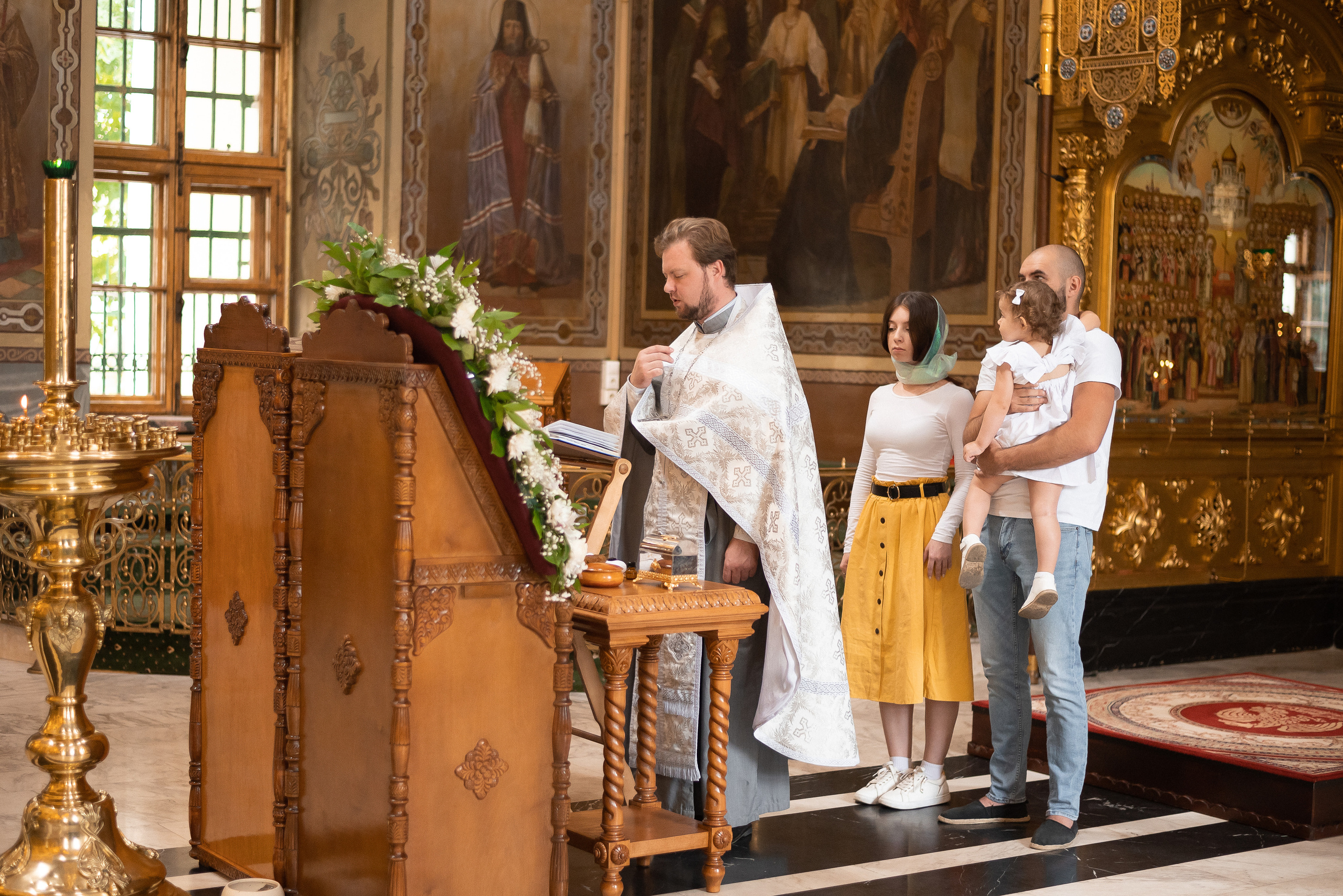Таинство крещения Полины. Свадебный и семейный фотограф Юлия Чернобай | Подольск, Москва, Московская область