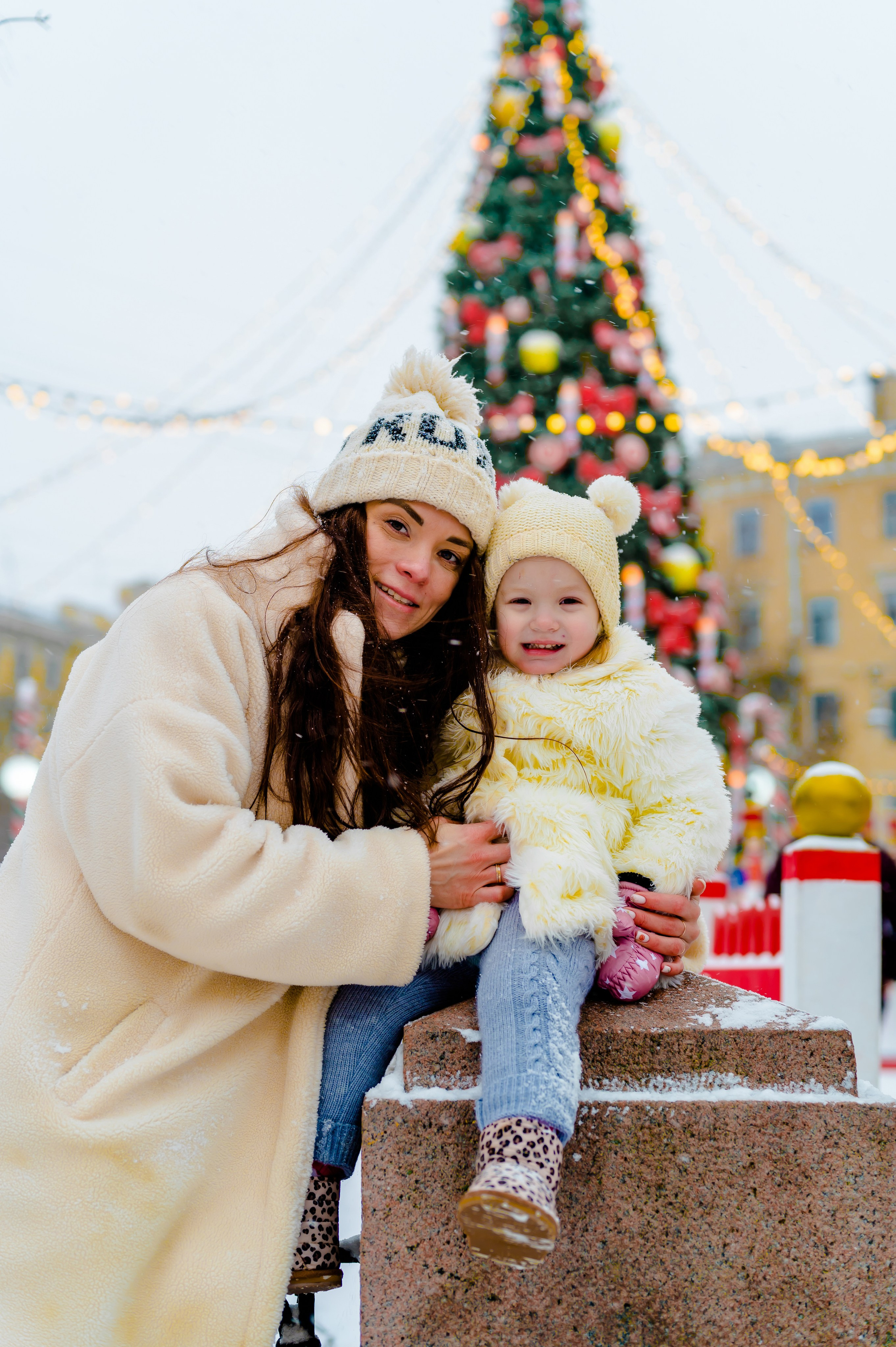 Новогодняя фотосессия на Манежной площади. Свадебный и семейный фотограф Евгения Кононова
