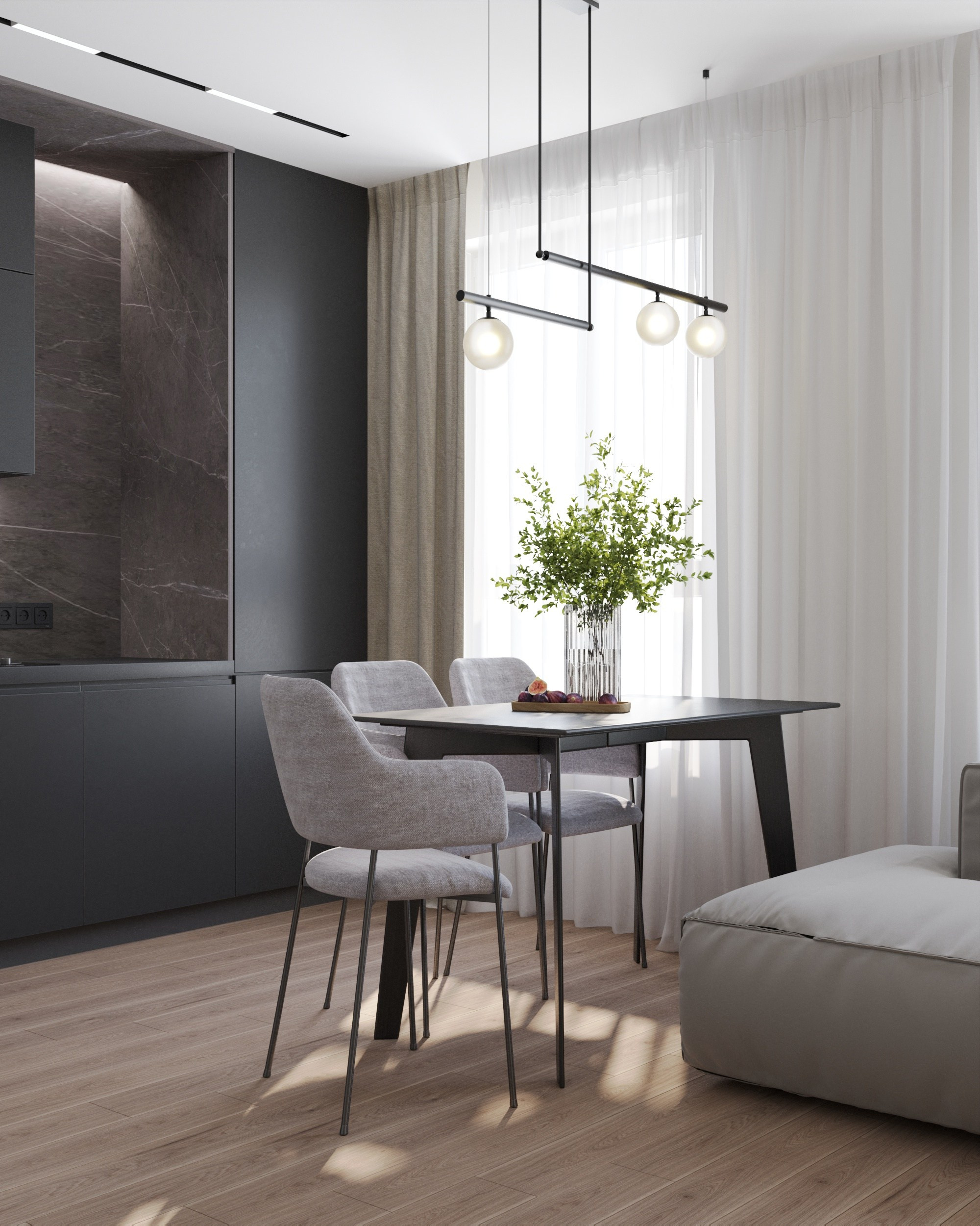 Дизайн-проект ЖК Любимово 2. Дизайн интерьеров, 3D визуализации